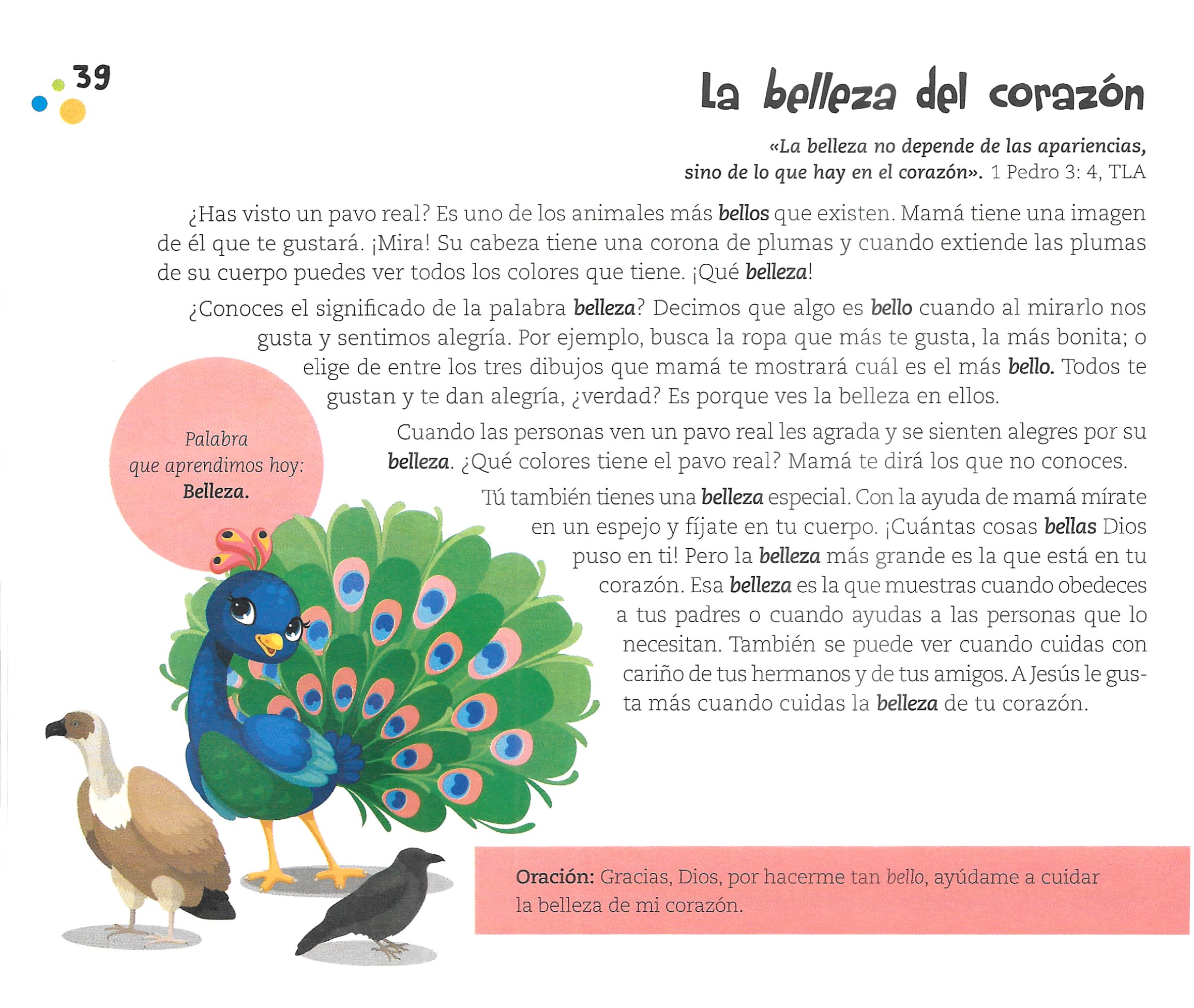 Página ilustrada del devocional
