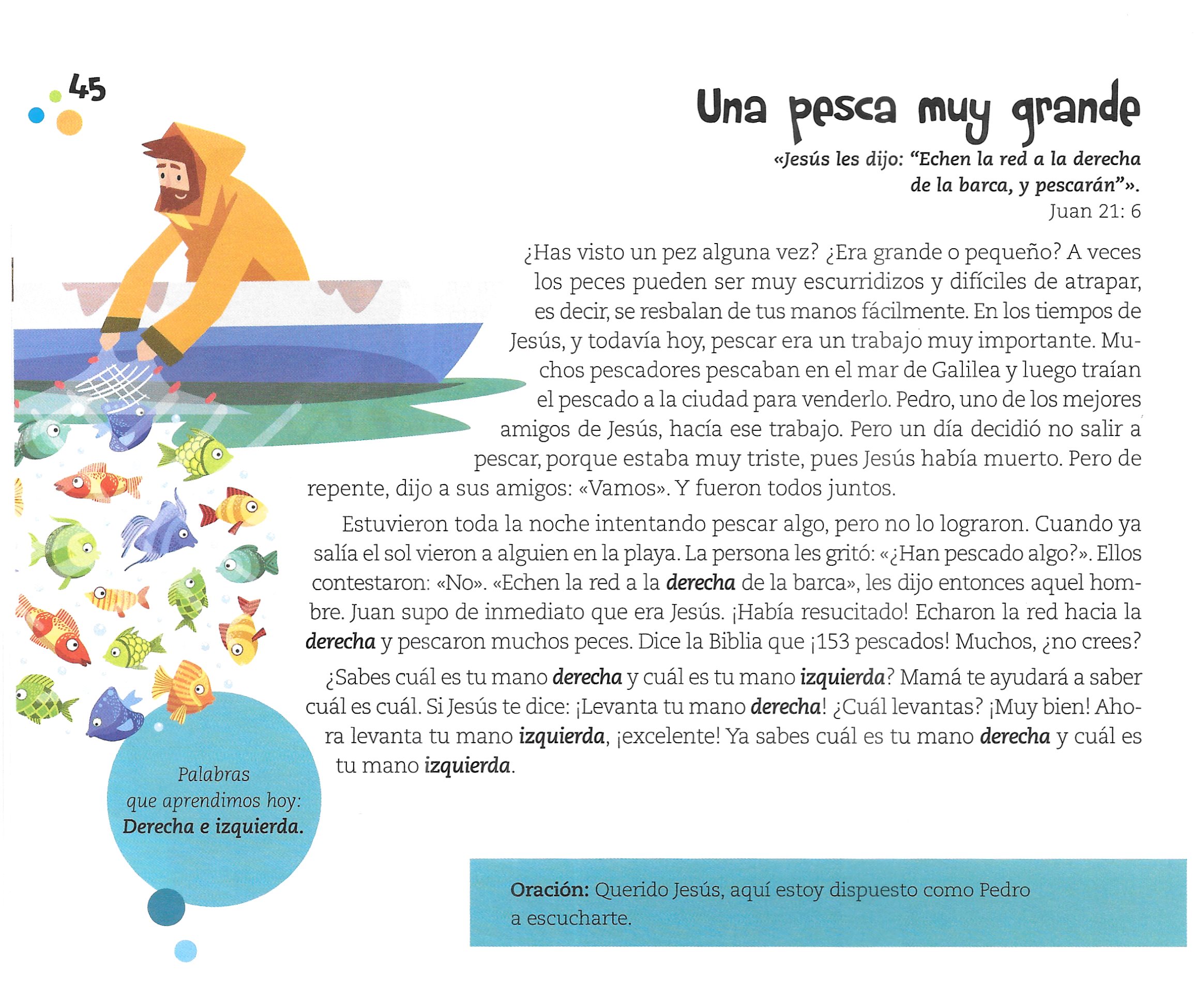 Página ilustrada del devocional