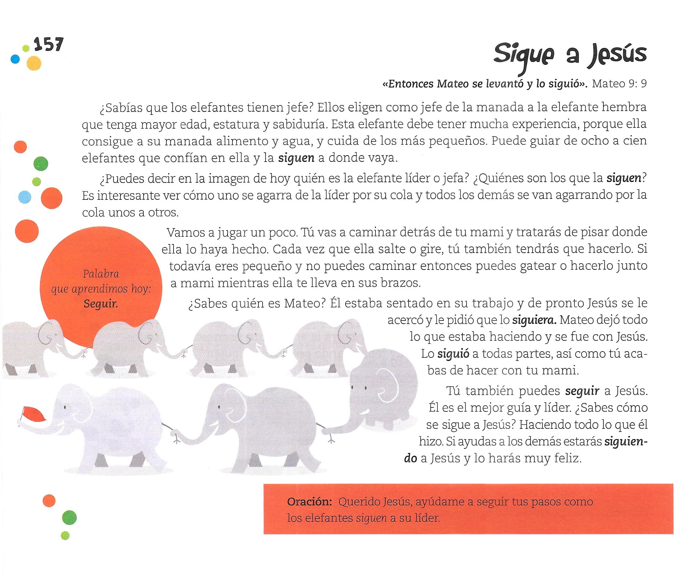 Página ilustrada del devocional