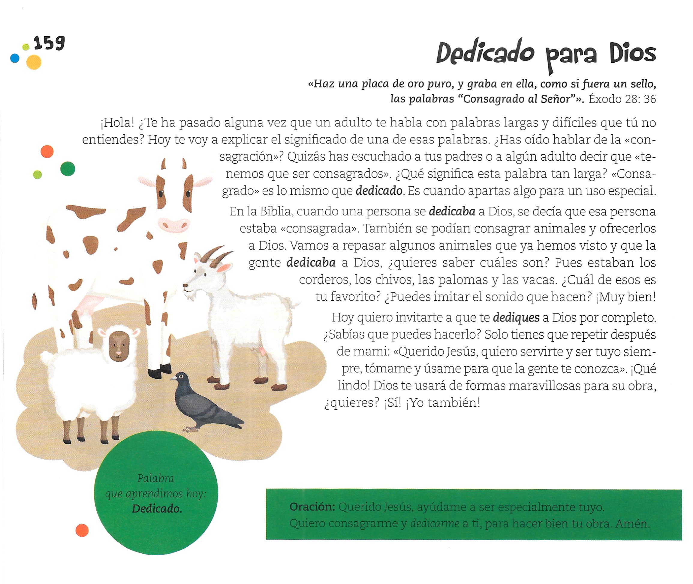 Página ilustrada del devocional