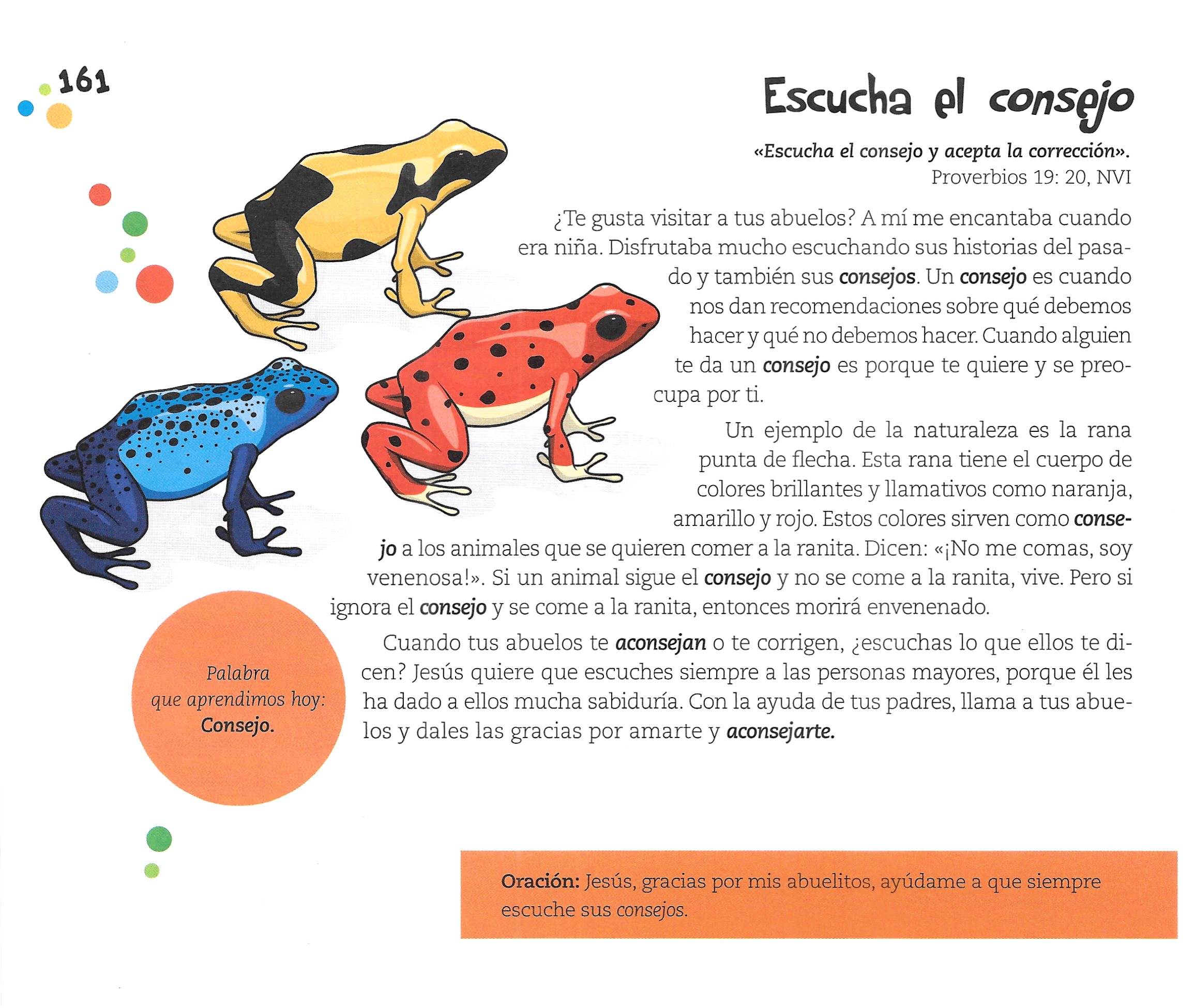 Página ilustrada del devocional
