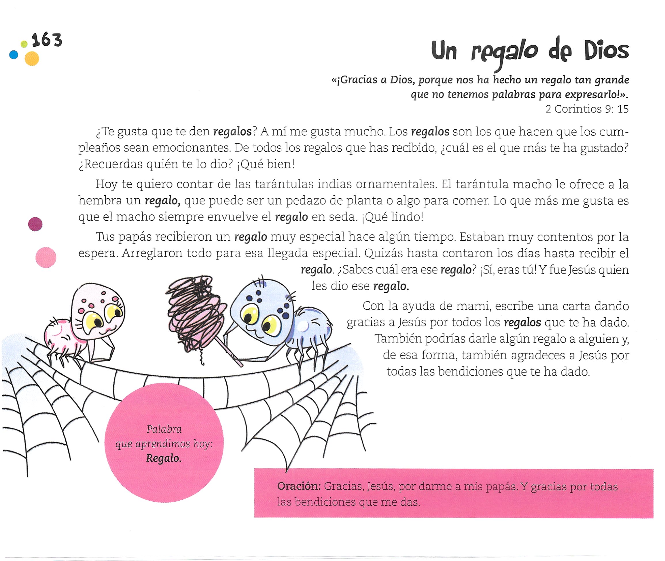 Página ilustrada del devocional