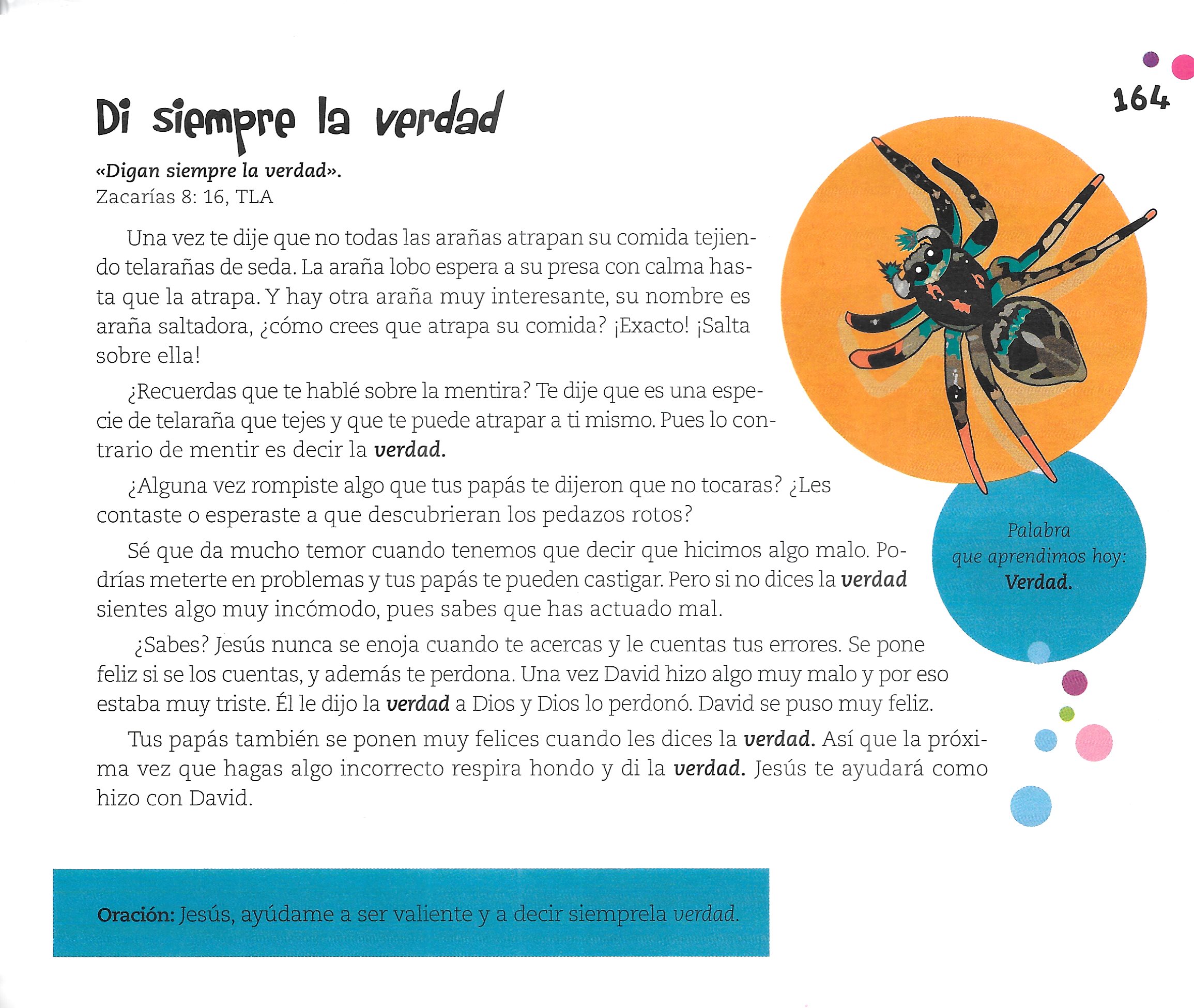 Página ilustrada del devocional