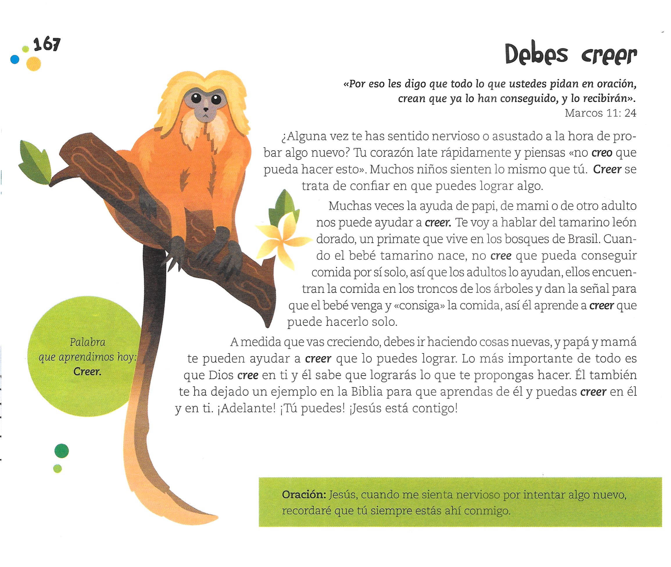 Página ilustrada del devocional