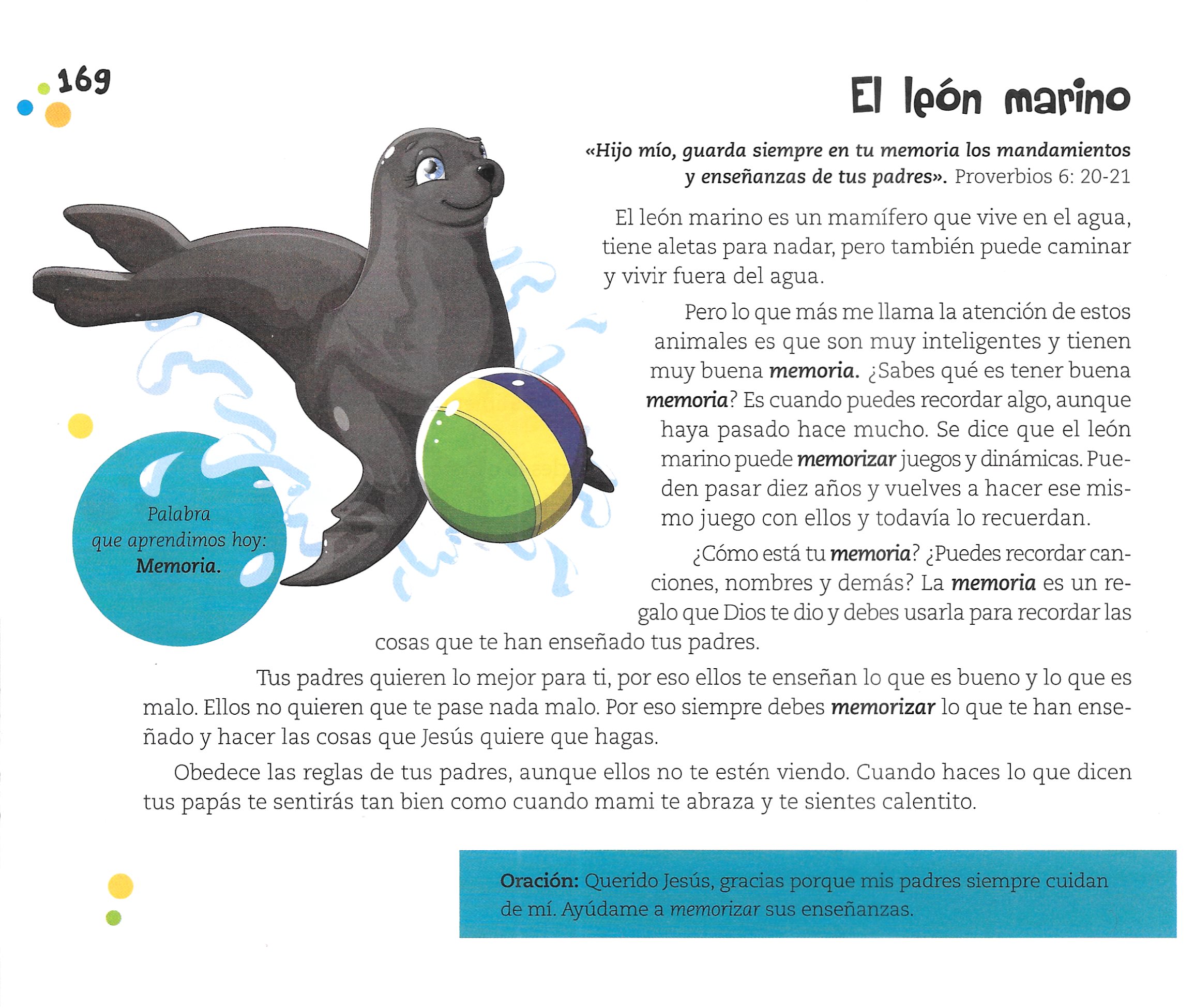 Página ilustrada del devocional