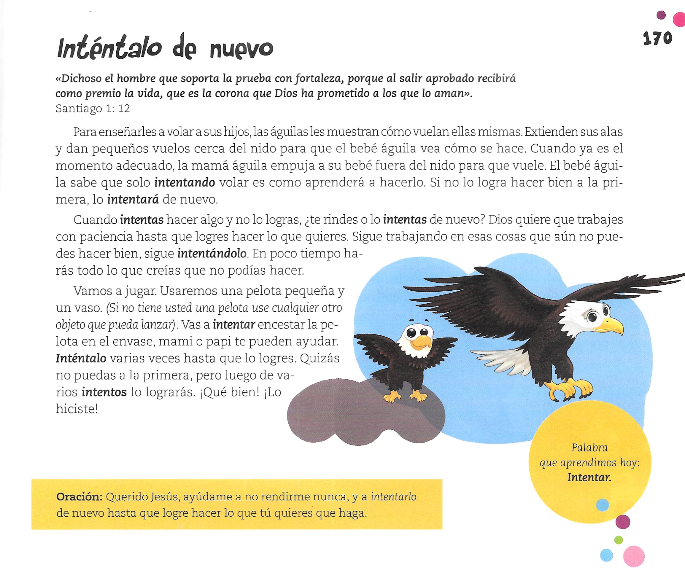 Página ilustrada del devocional