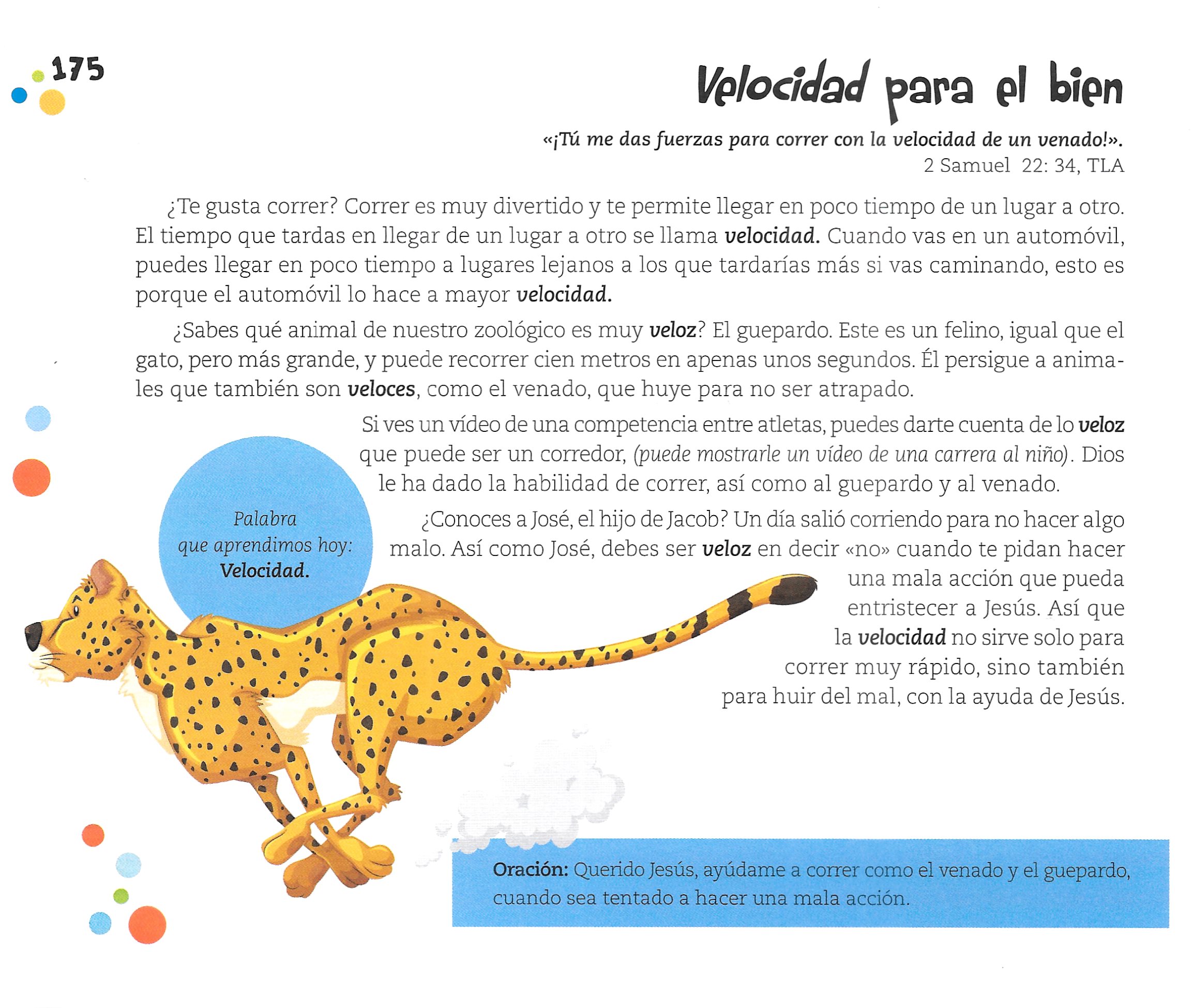 Página ilustrada del devocional