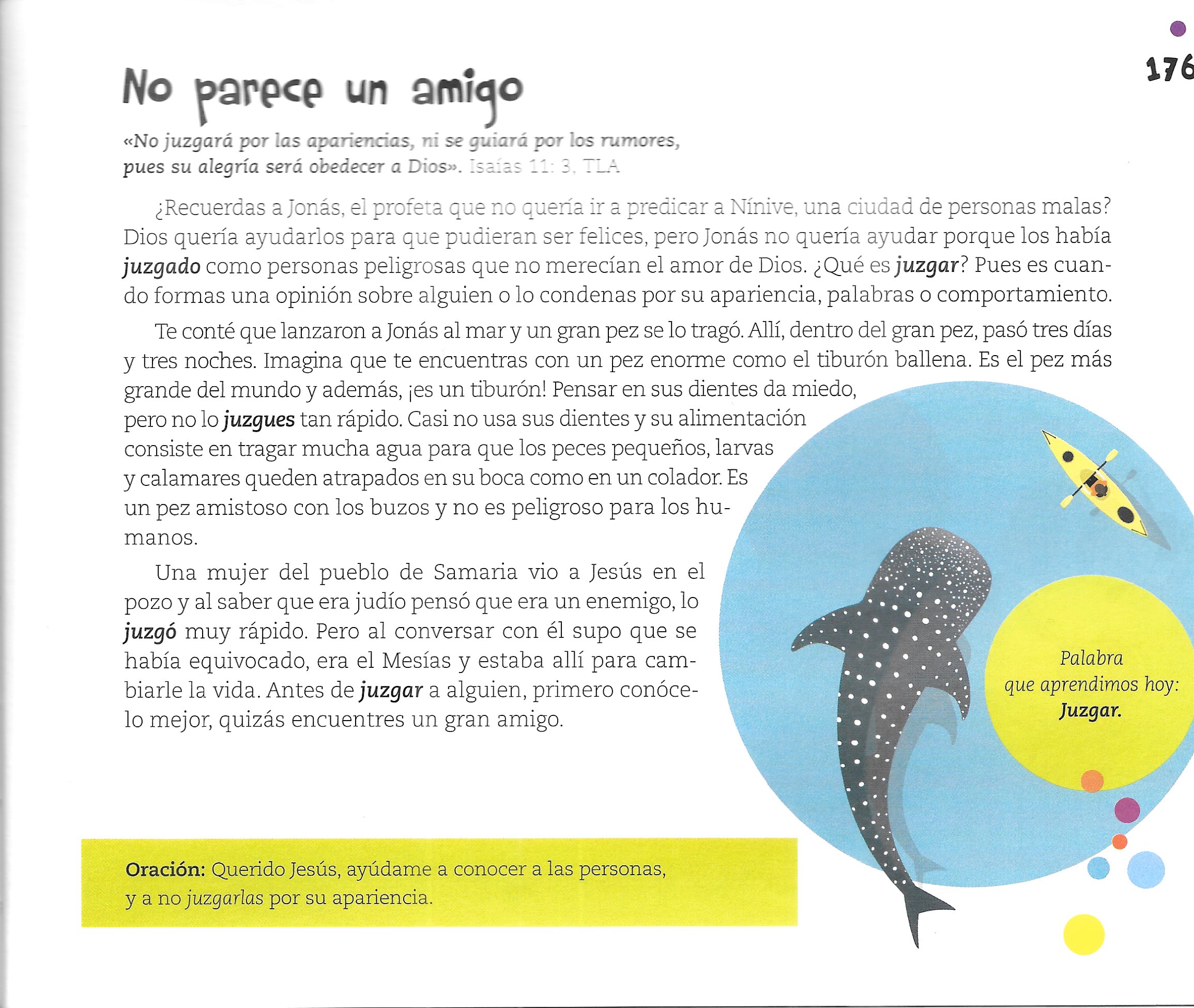 Página ilustrada del devocional