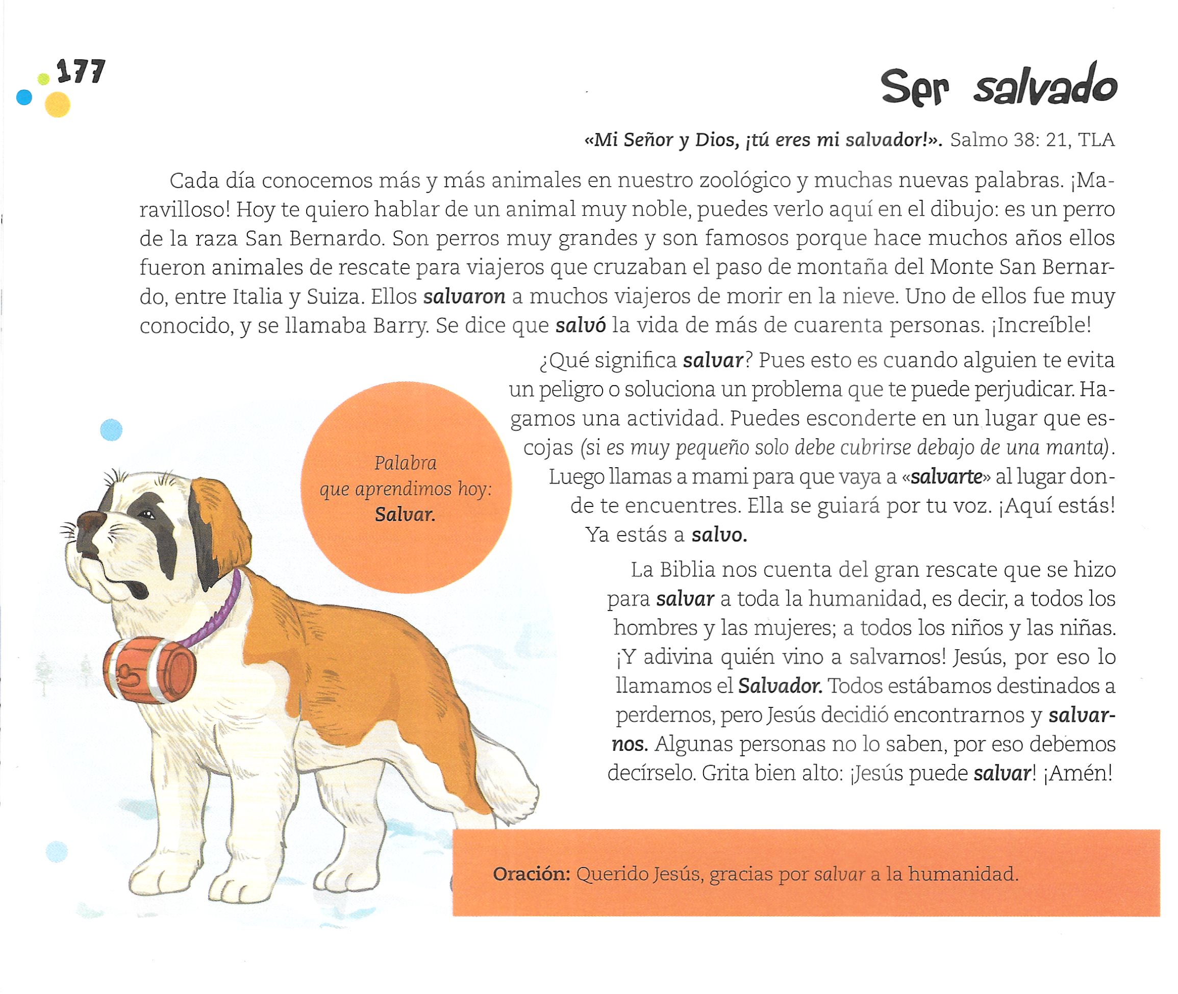 Página ilustrada del devocional