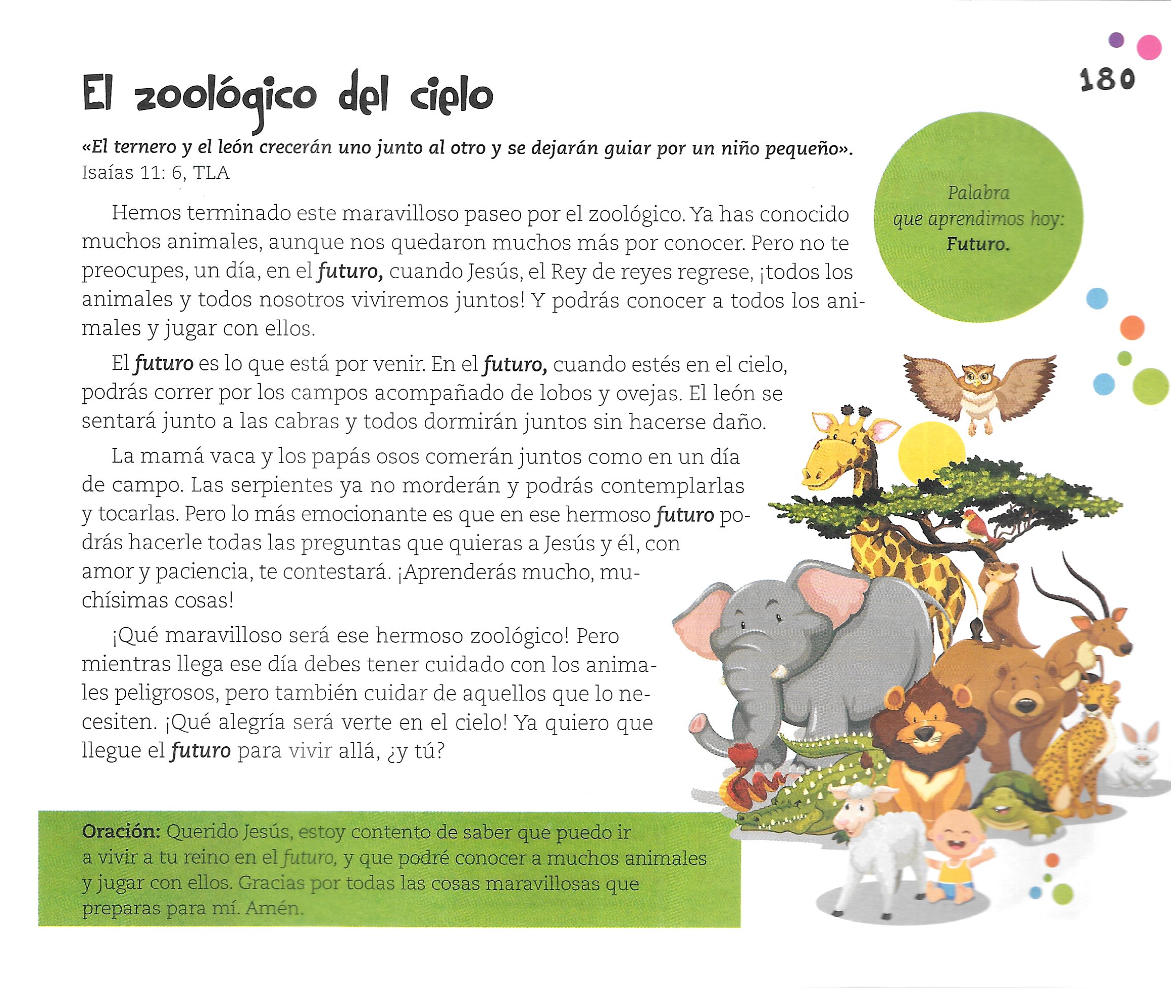 Página ilustrada del devocional