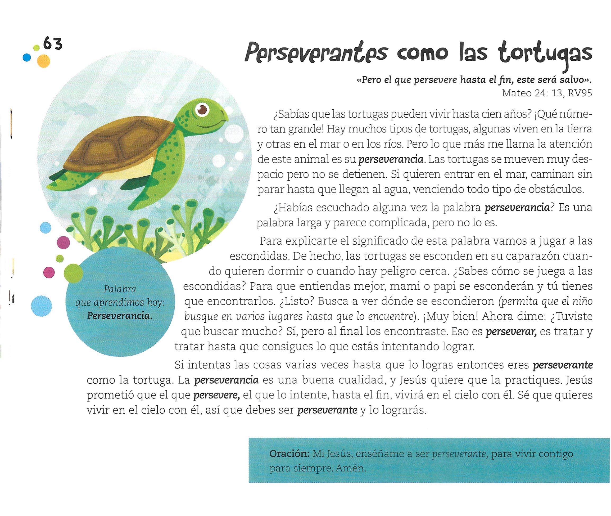 Página ilustrada del devocional