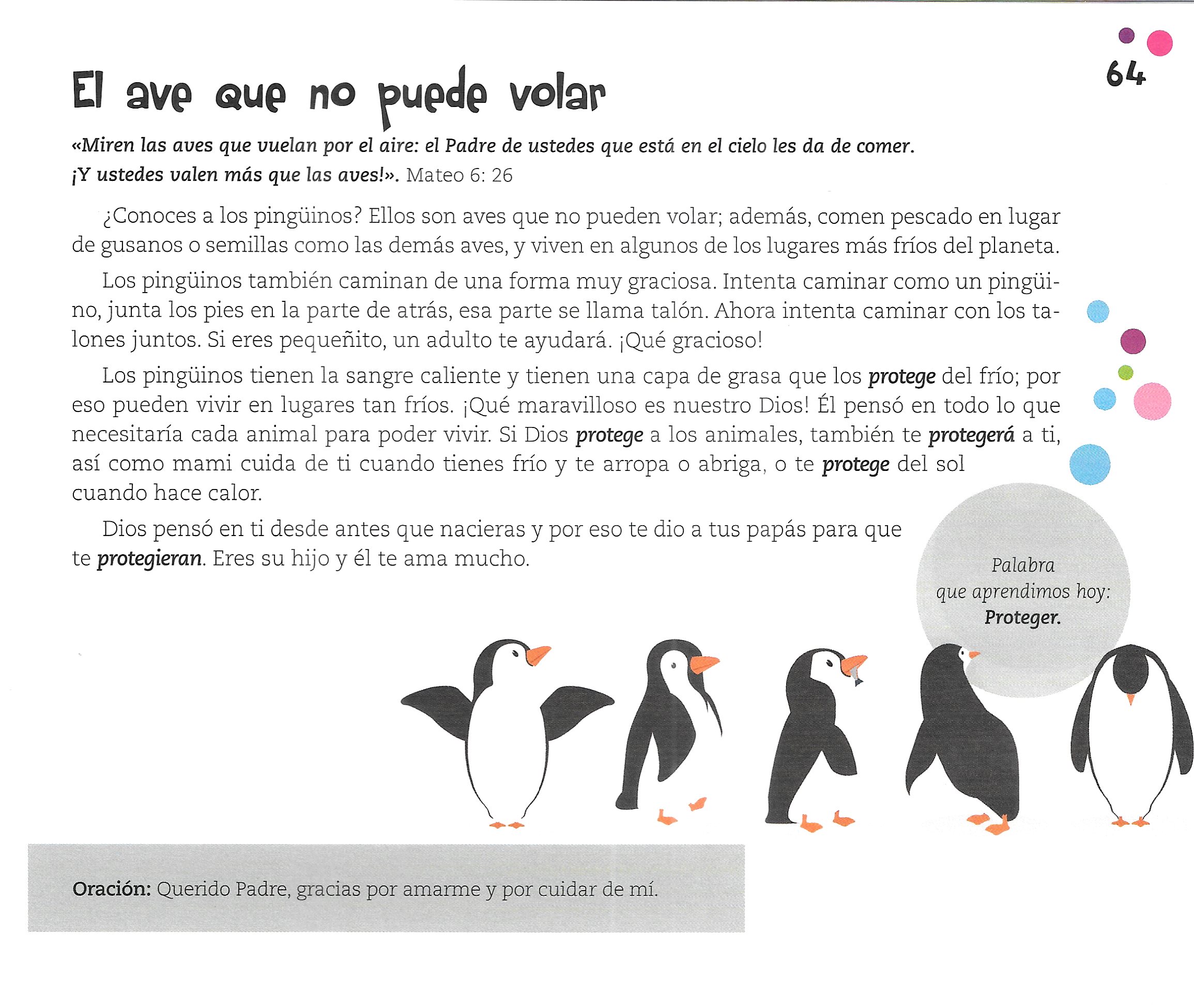 Página ilustrada del devocional