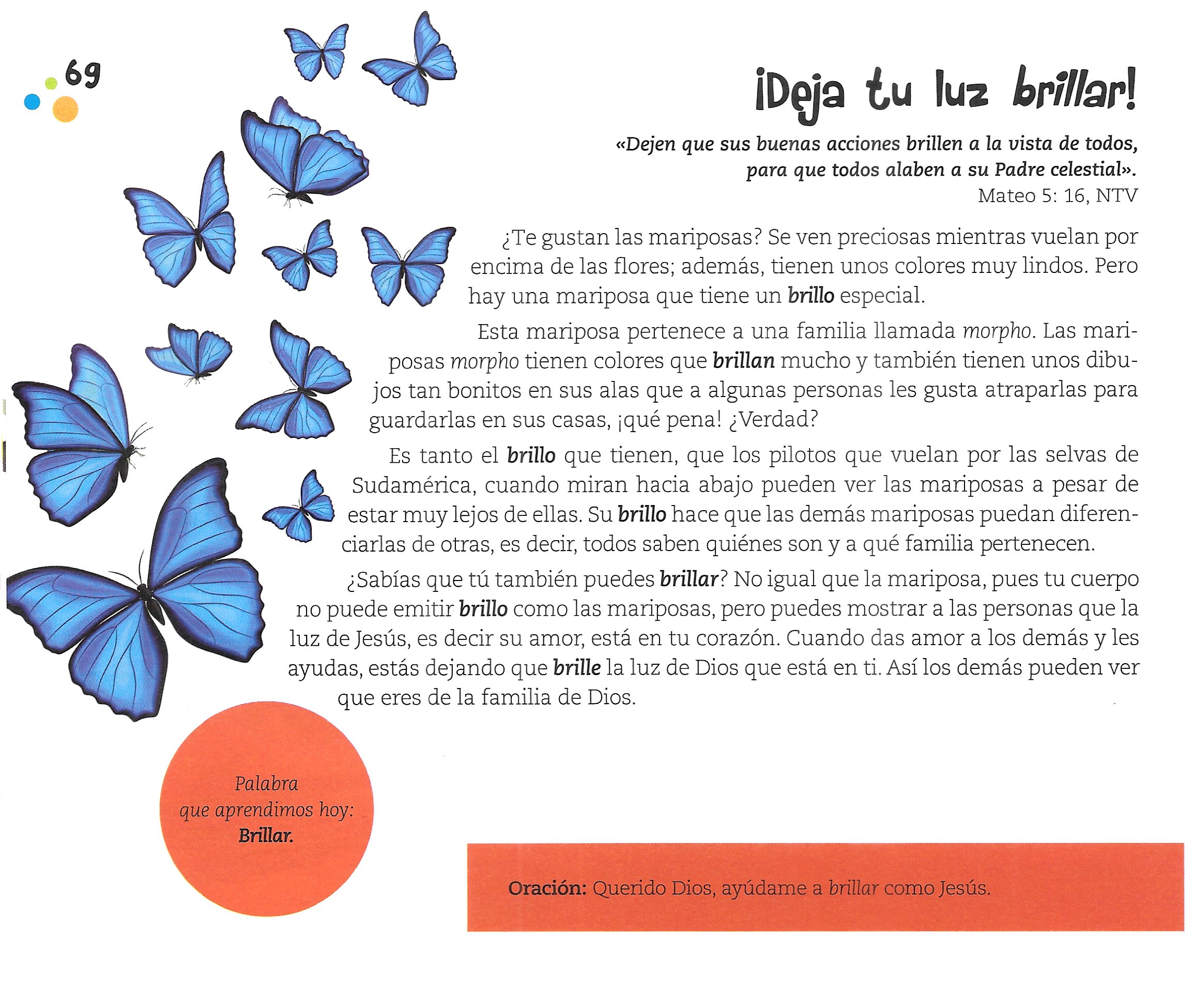Página ilustrada del devocional