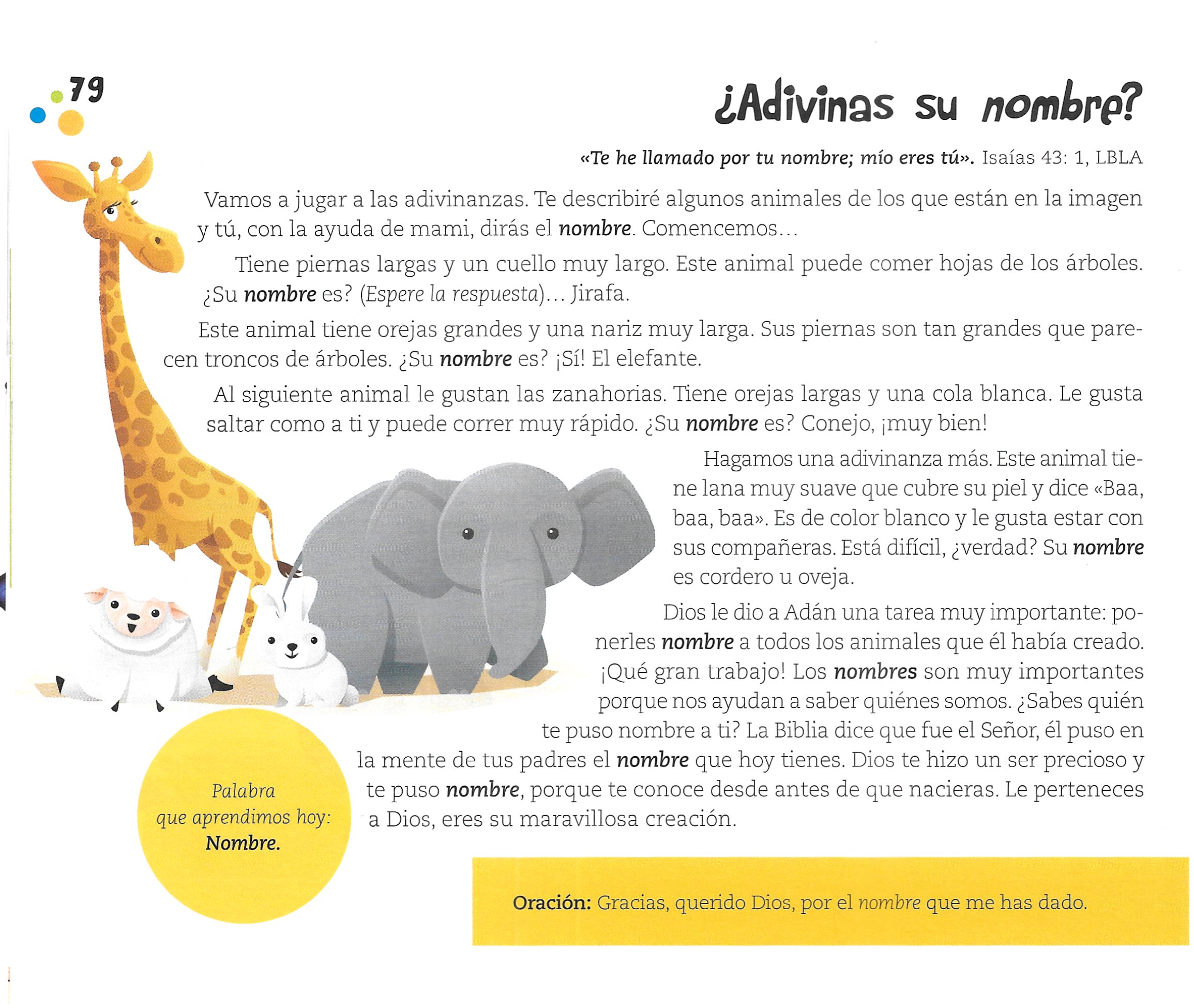 Página ilustrada del devocional