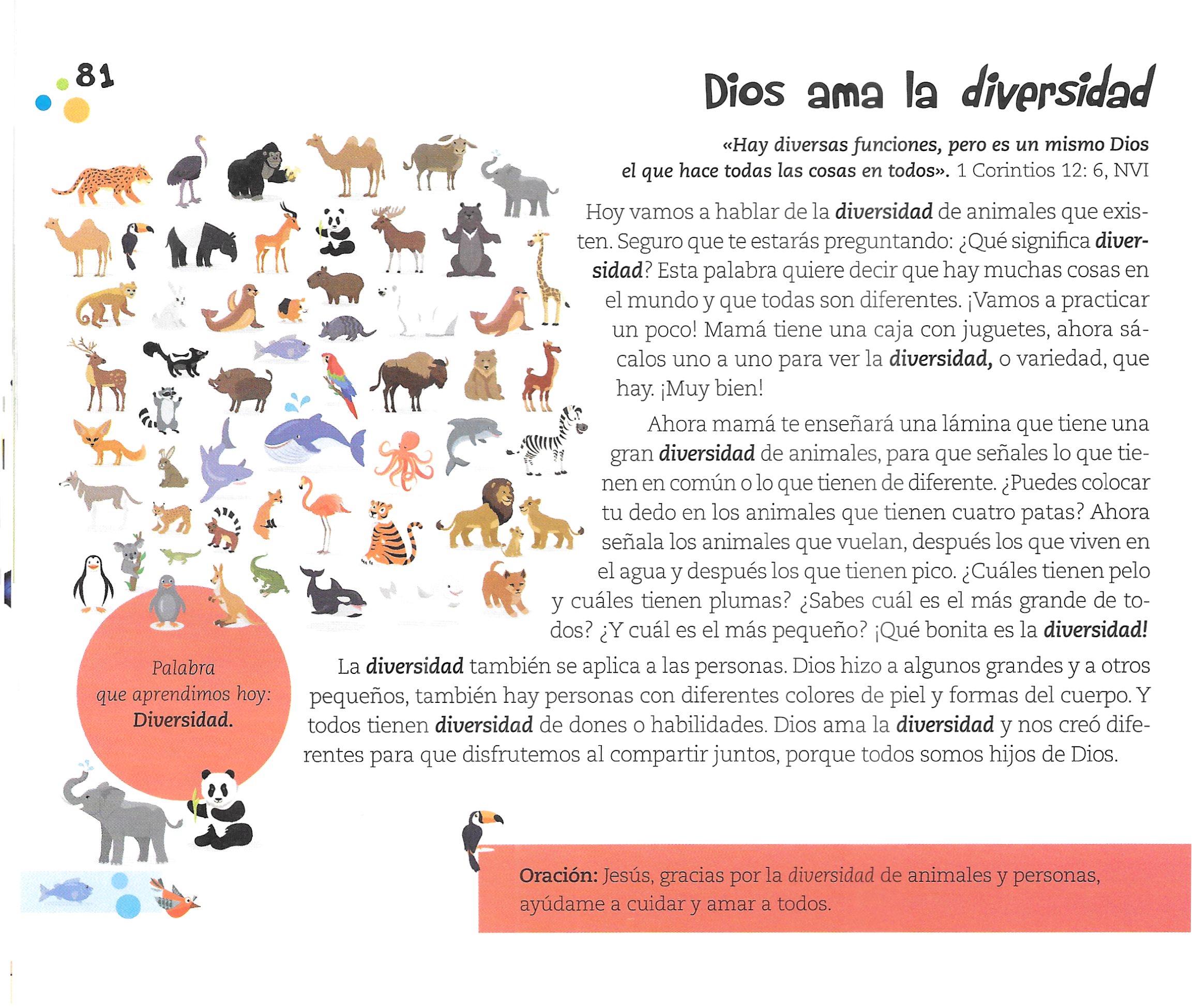 Página ilustrada del devocional