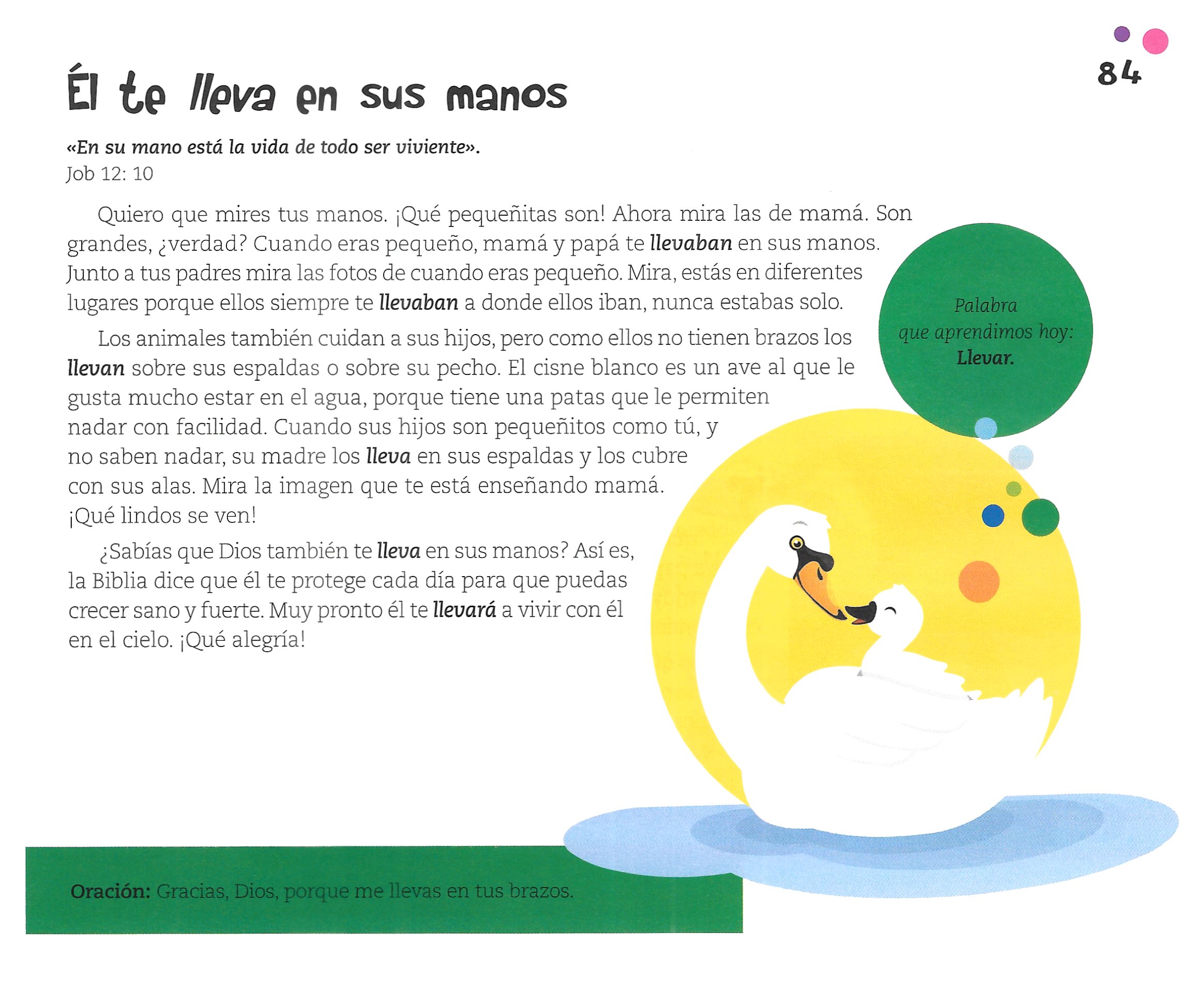 Página ilustrada del devocional