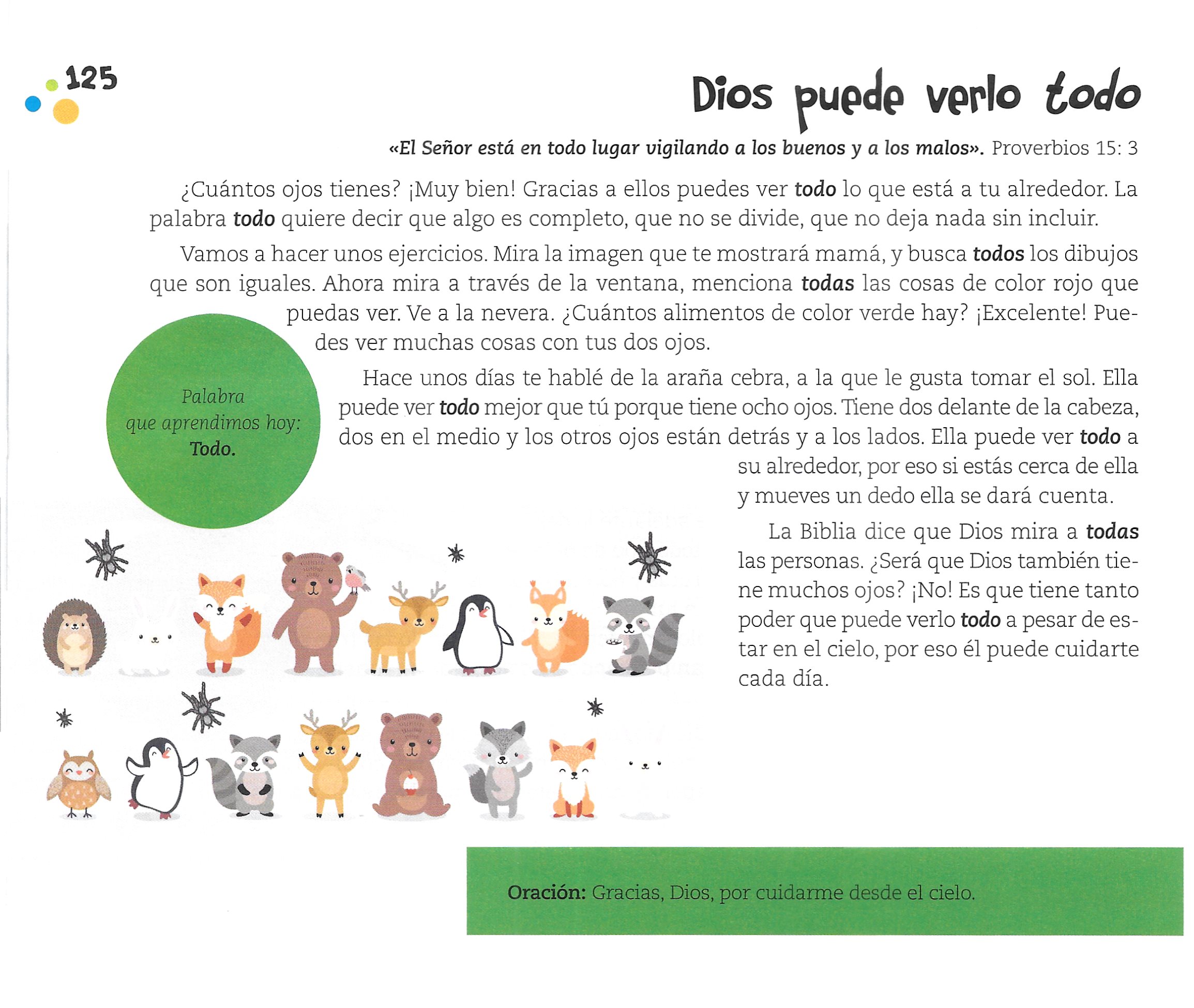 Página ilustrada del devocional