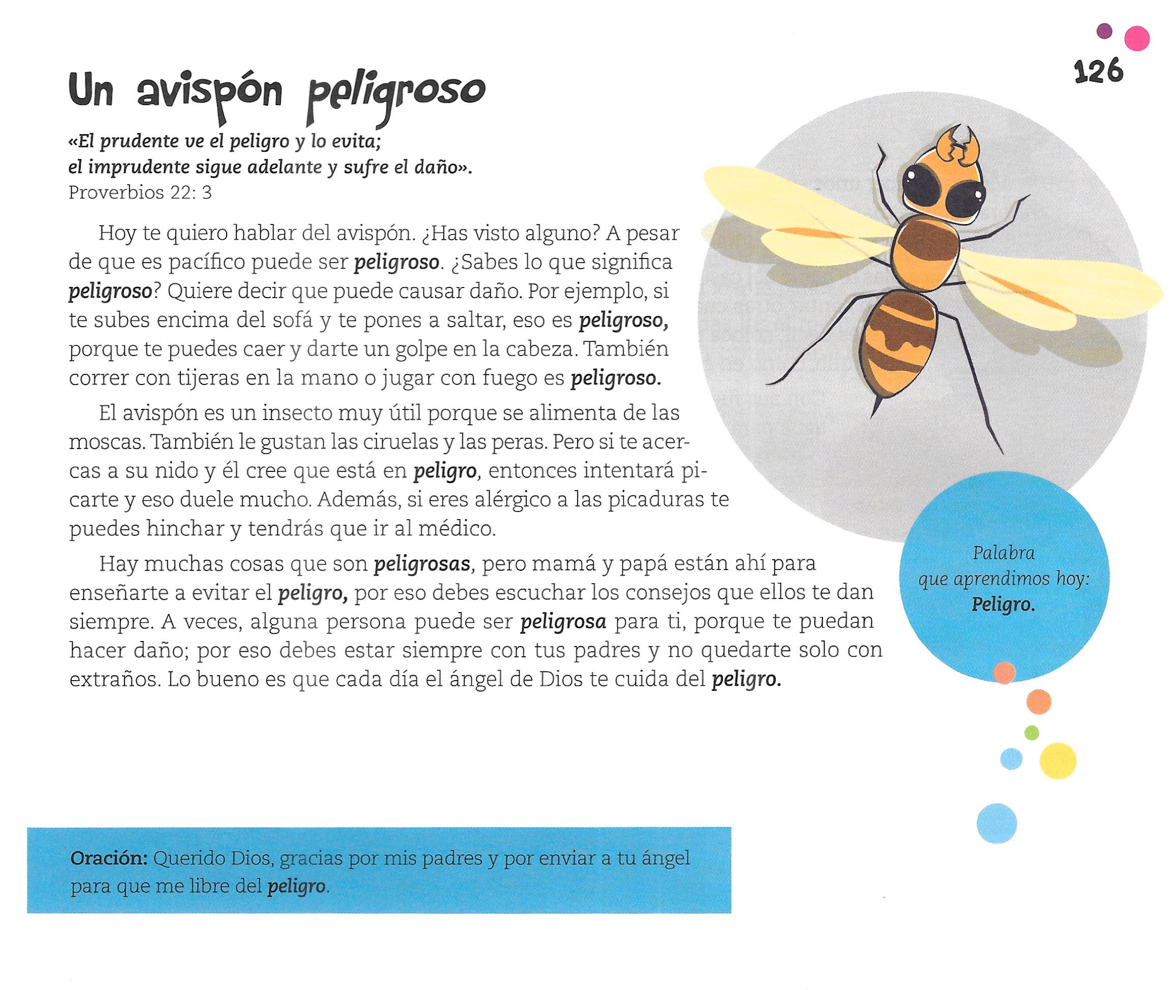 Página ilustrada del devocional