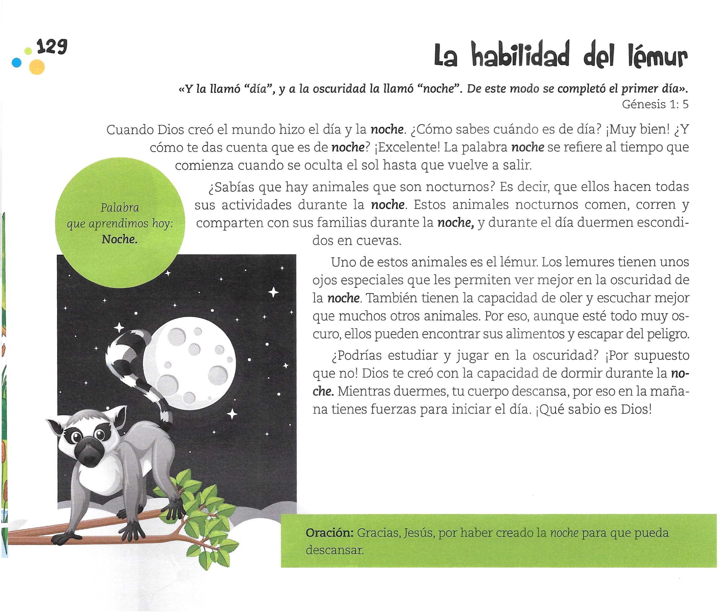 Página ilustrada del devocional