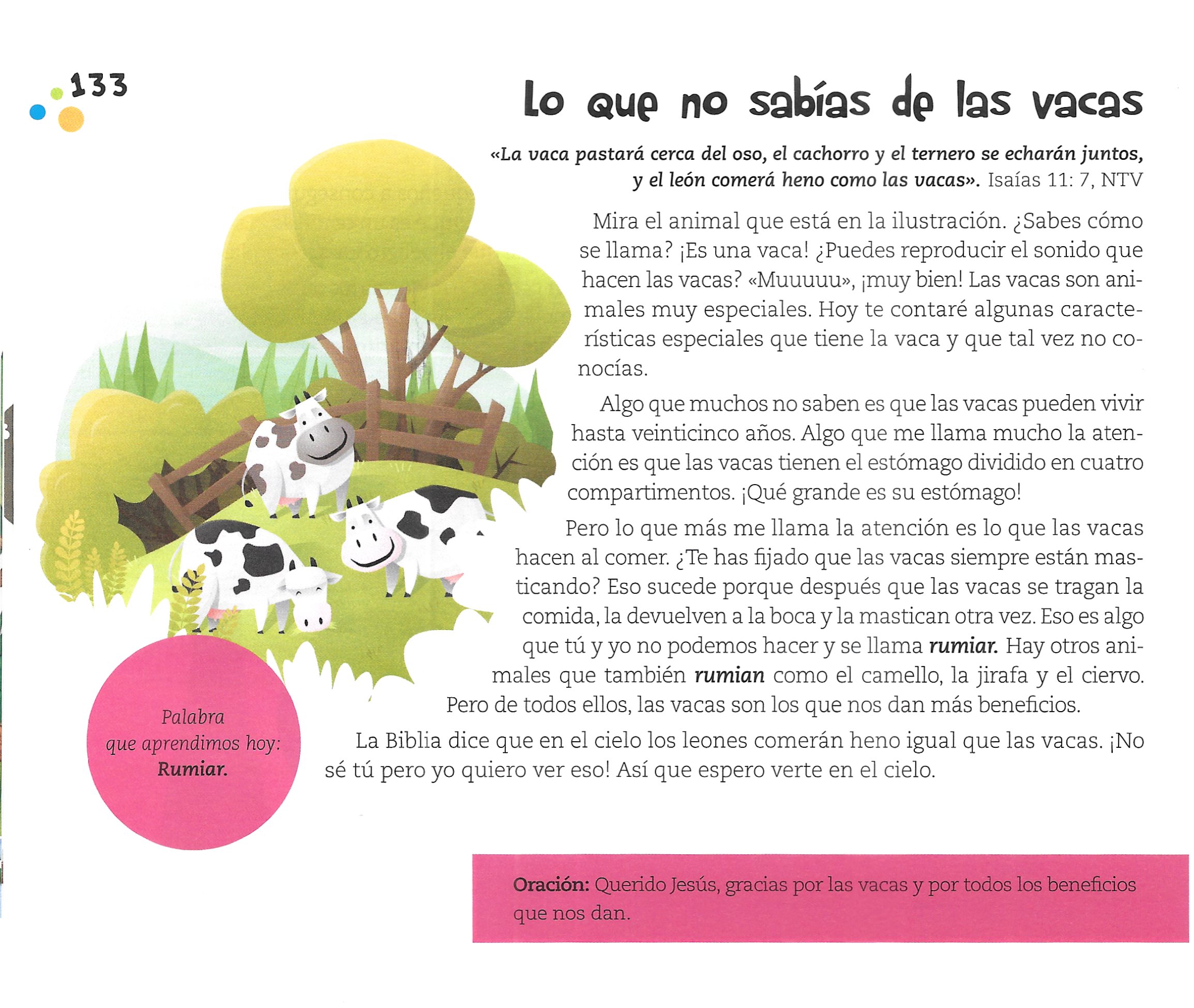Página ilustrada del devocional