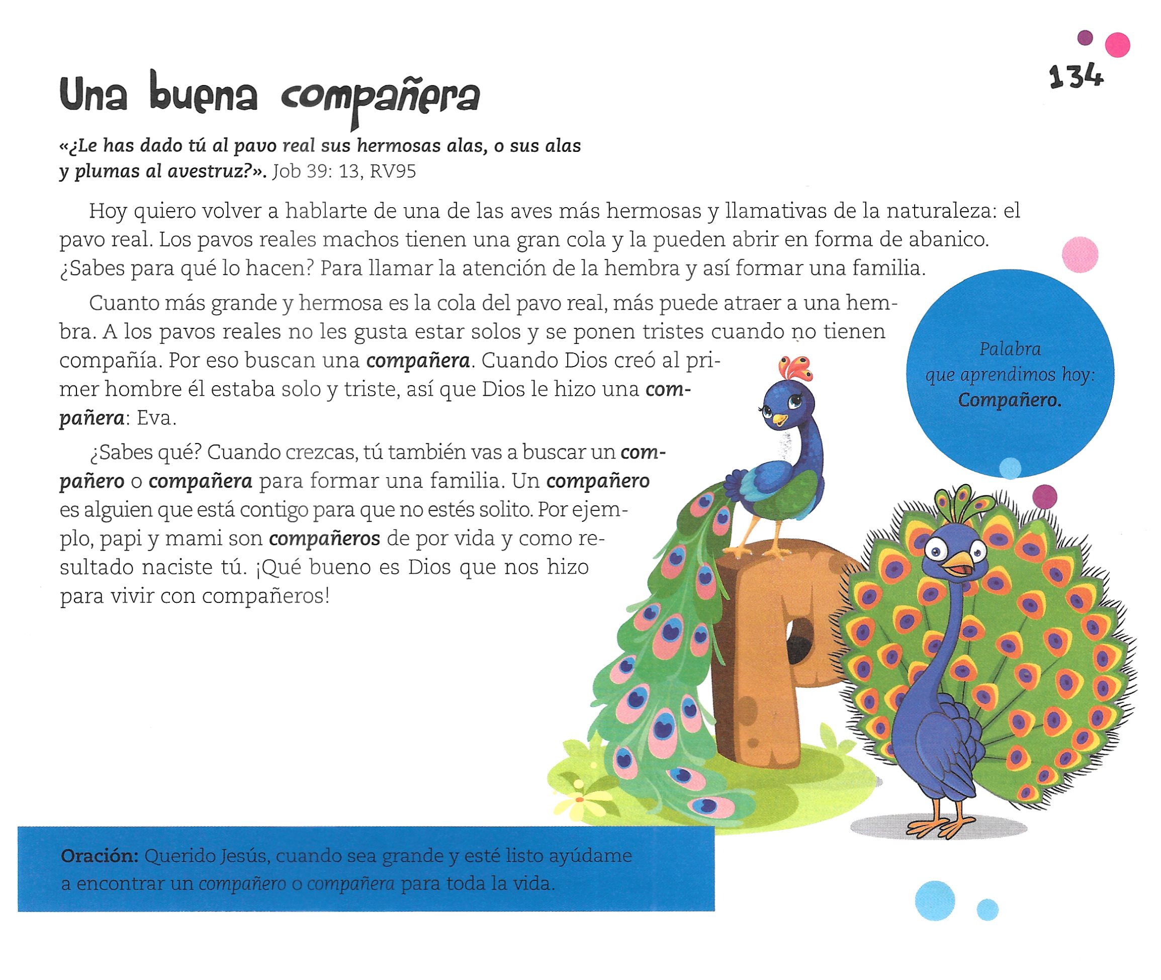 Página ilustrada del devocional