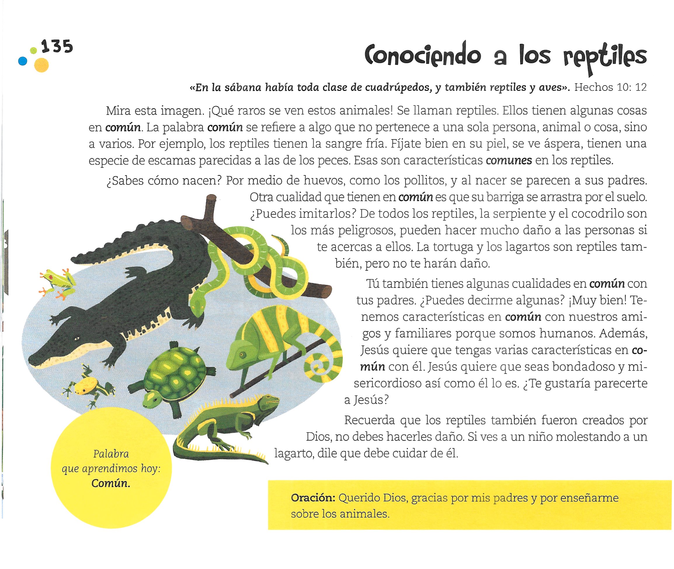 Página ilustrada del devocional