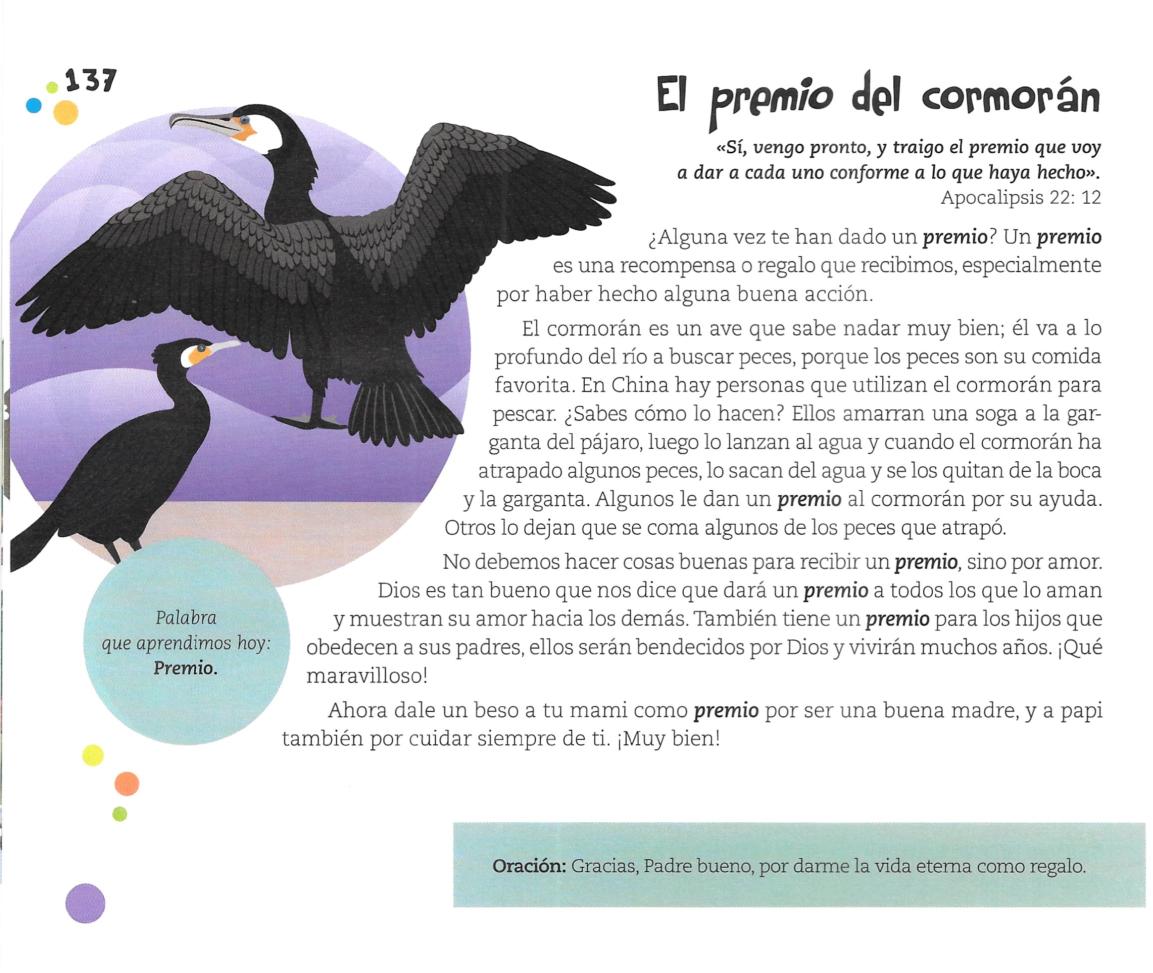 Página ilustrada del devocional