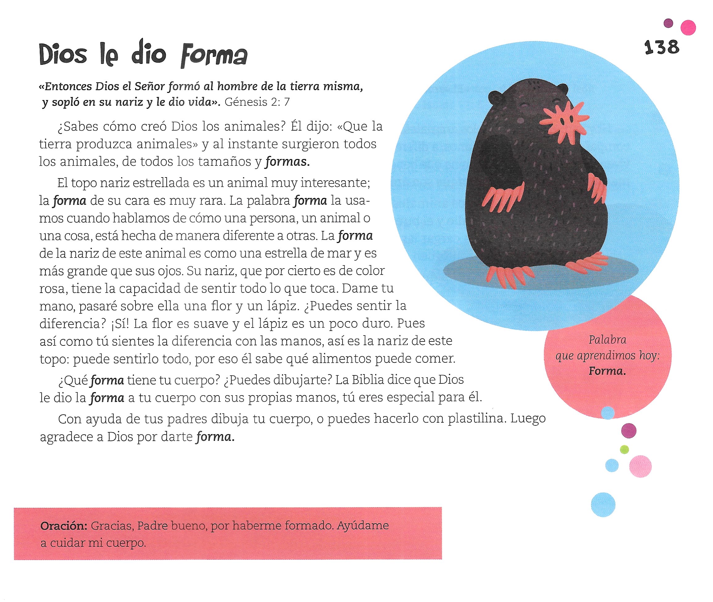 Página ilustrada del devocional