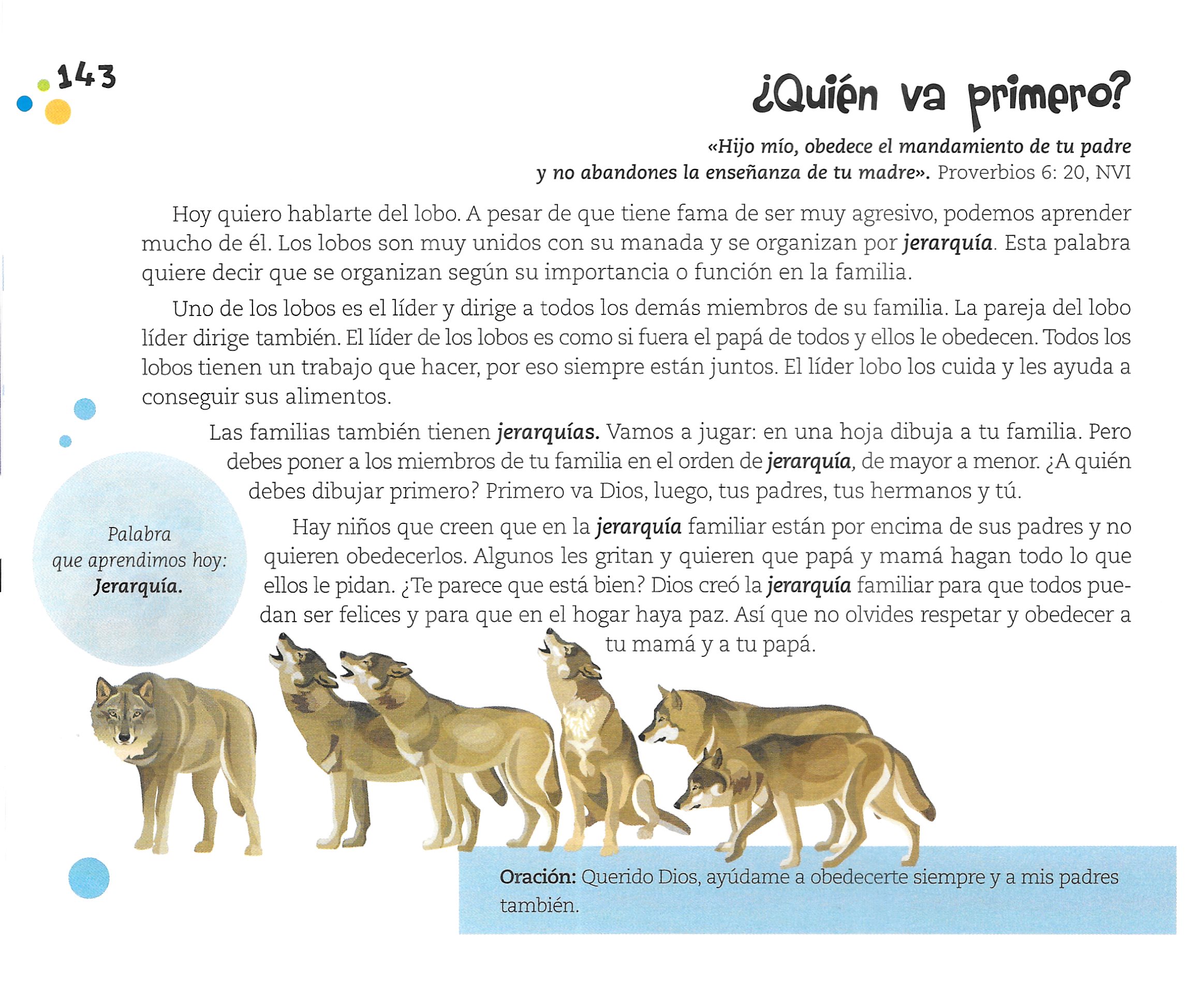 Página ilustrada del devocional