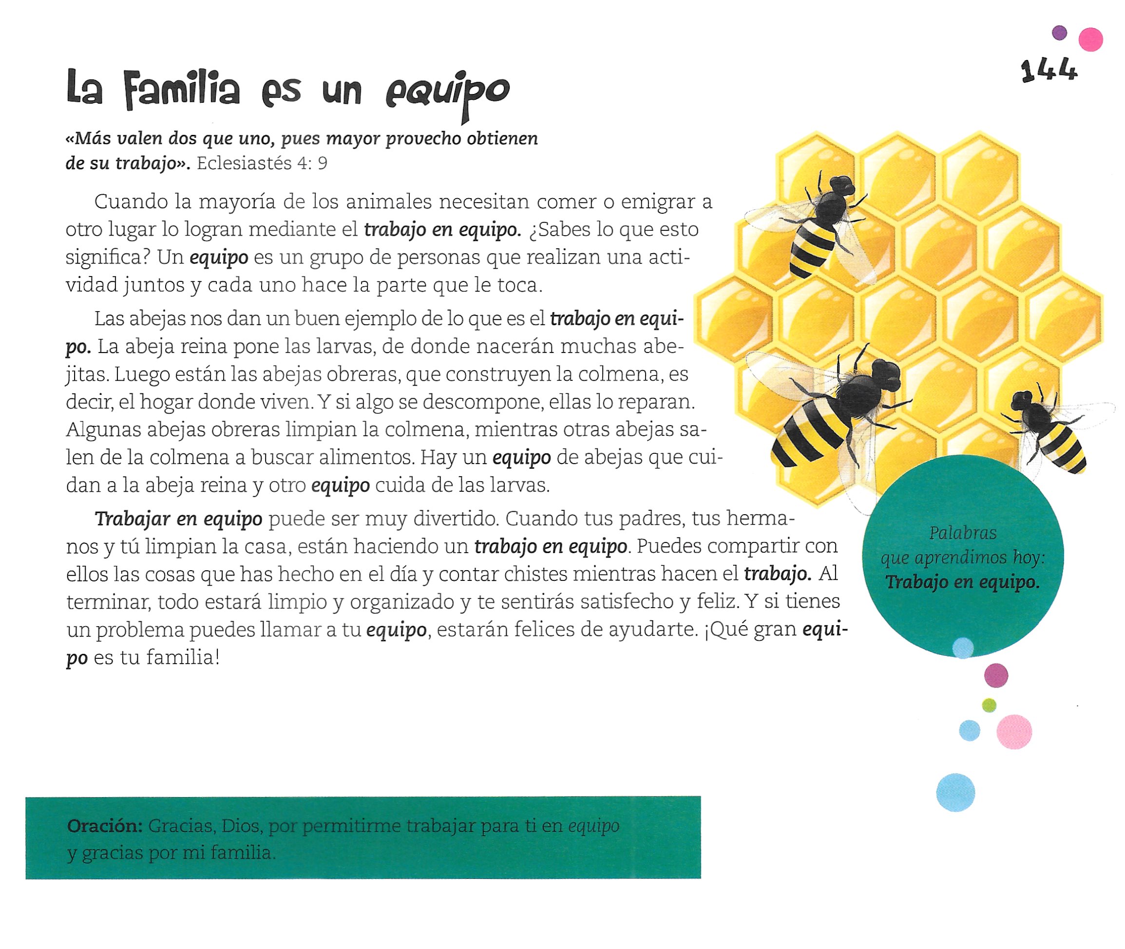Página ilustrada del devocional