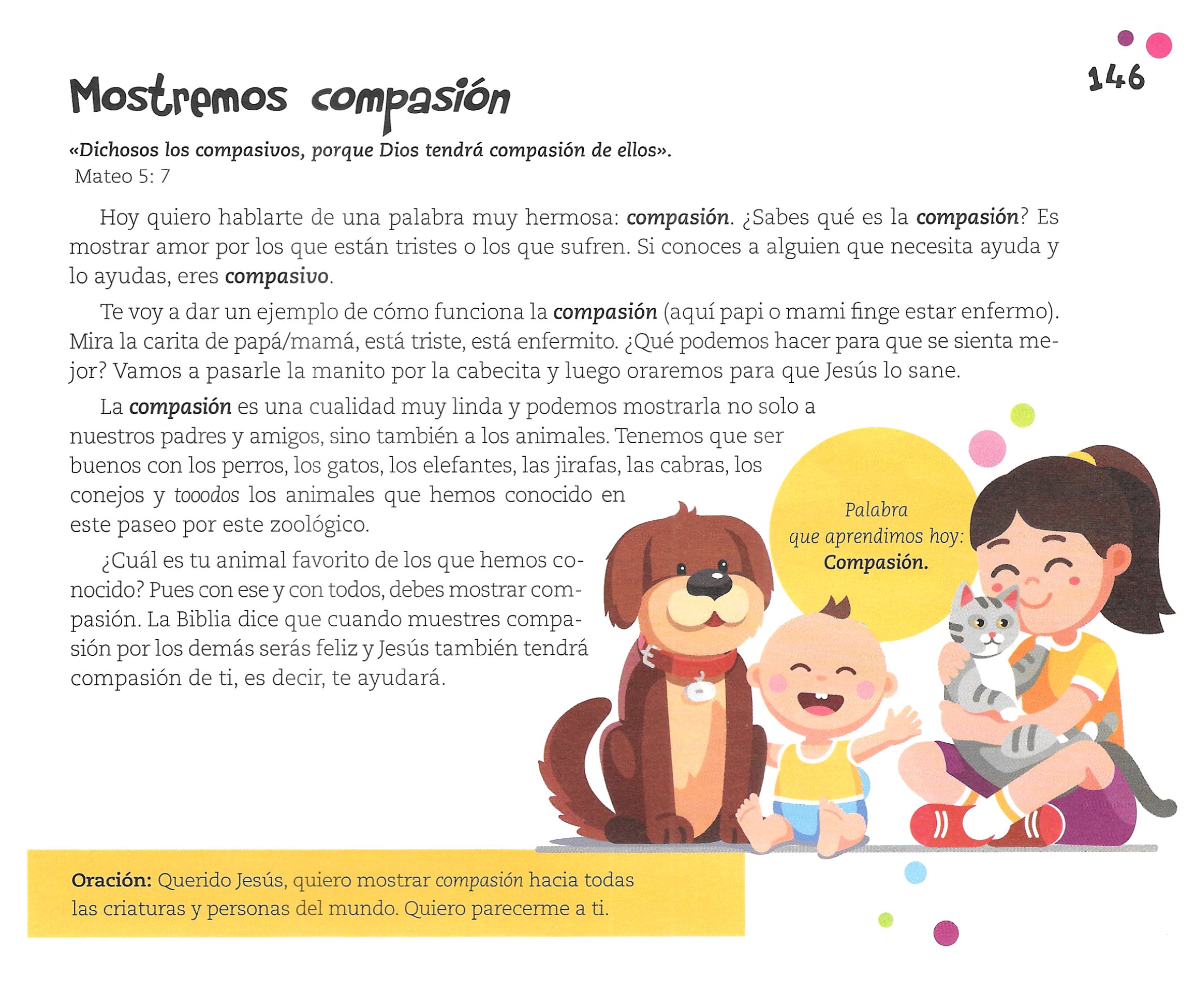 Página ilustrada del devocional