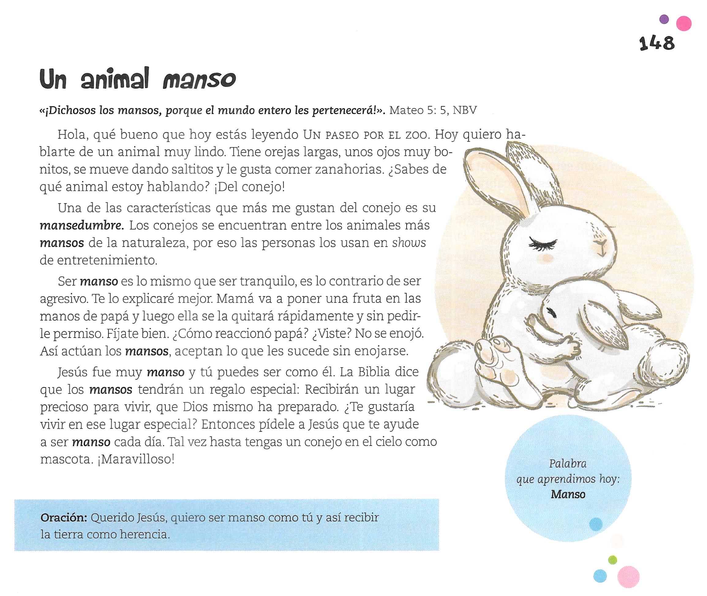 Página ilustrada del devocional