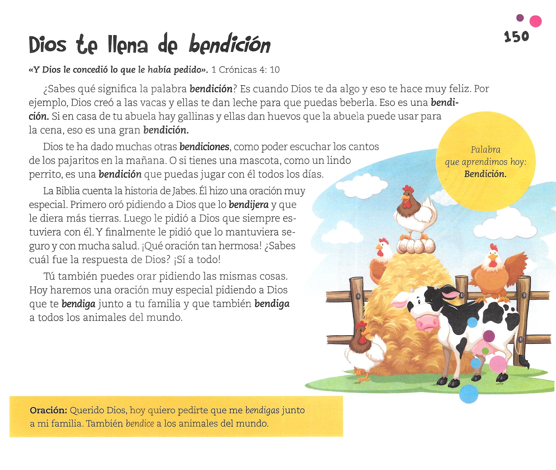 Página ilustrada del devocional