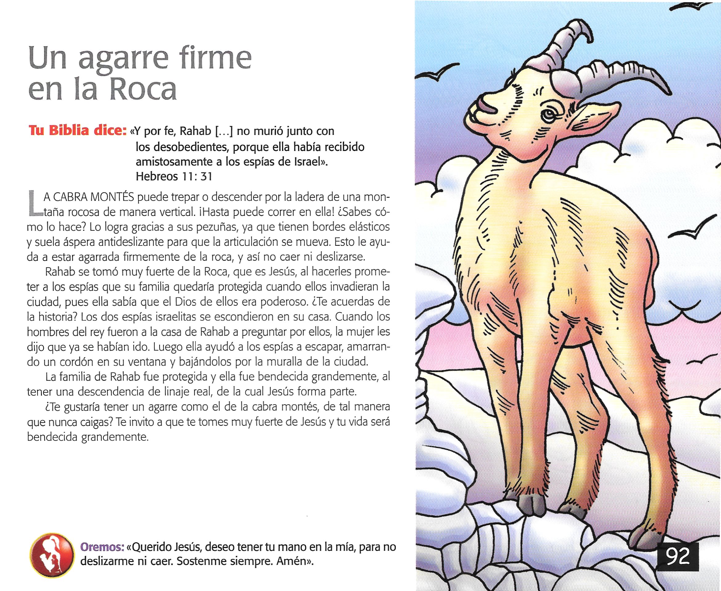 Página ilustrada del devocional
