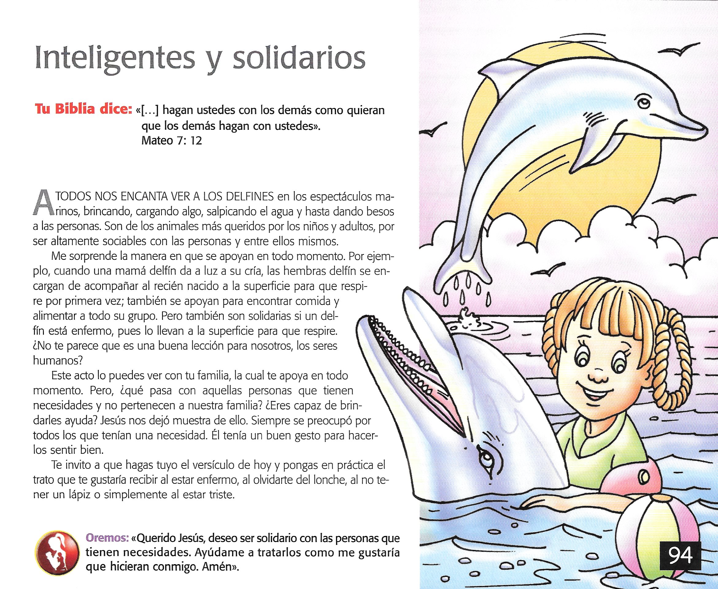 Página ilustrada del devocional