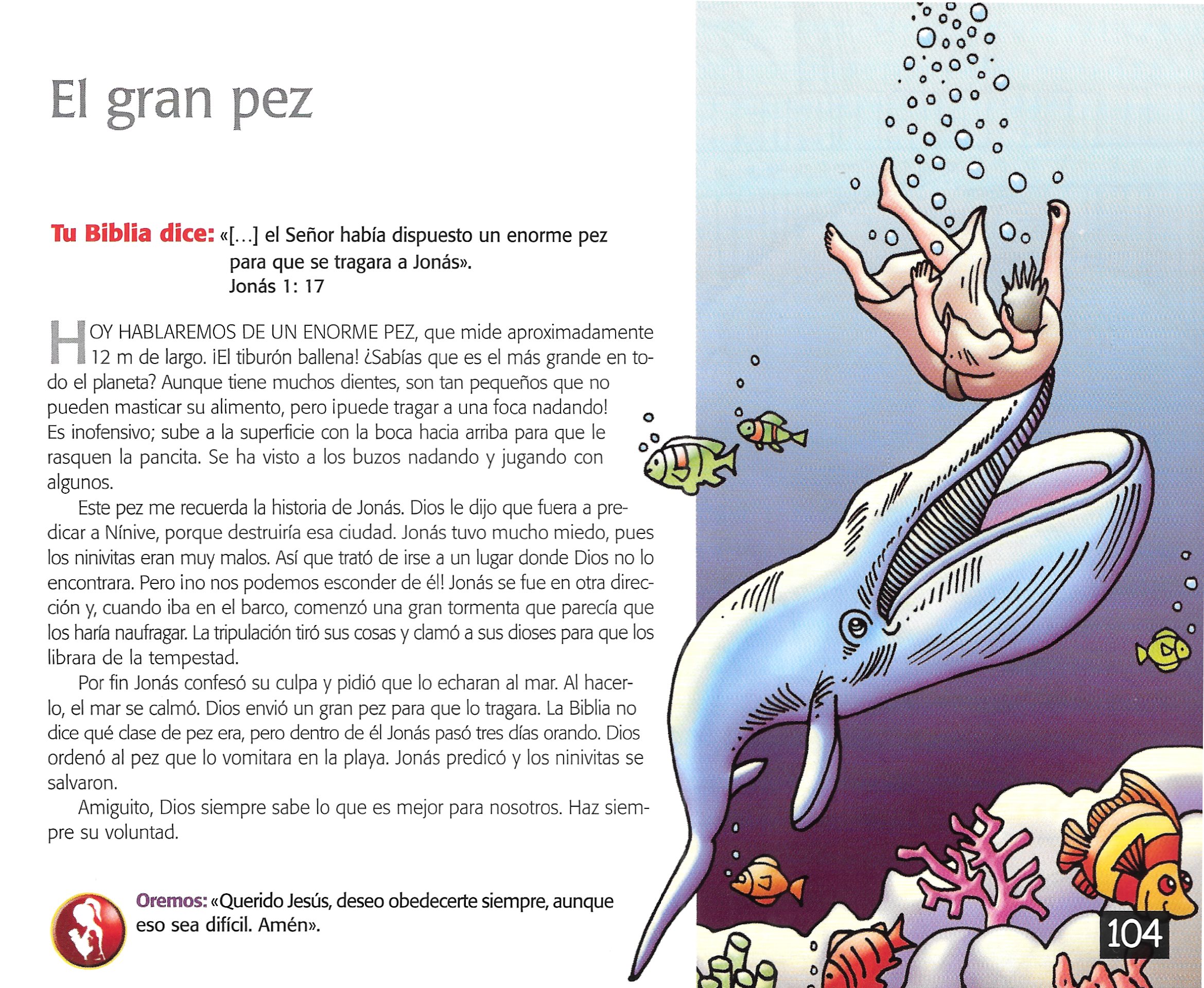 Página ilustrada del devocional