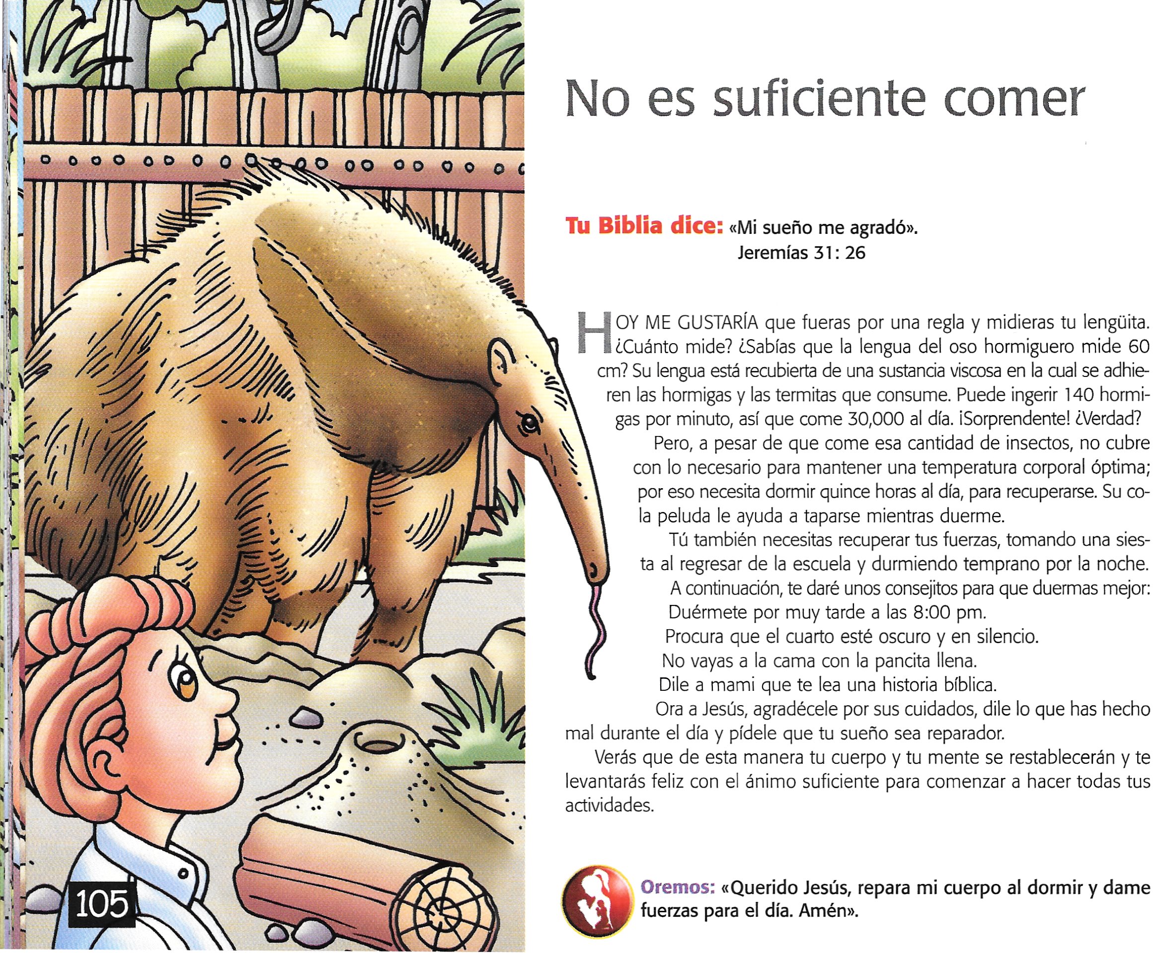 Página ilustrada del devocional