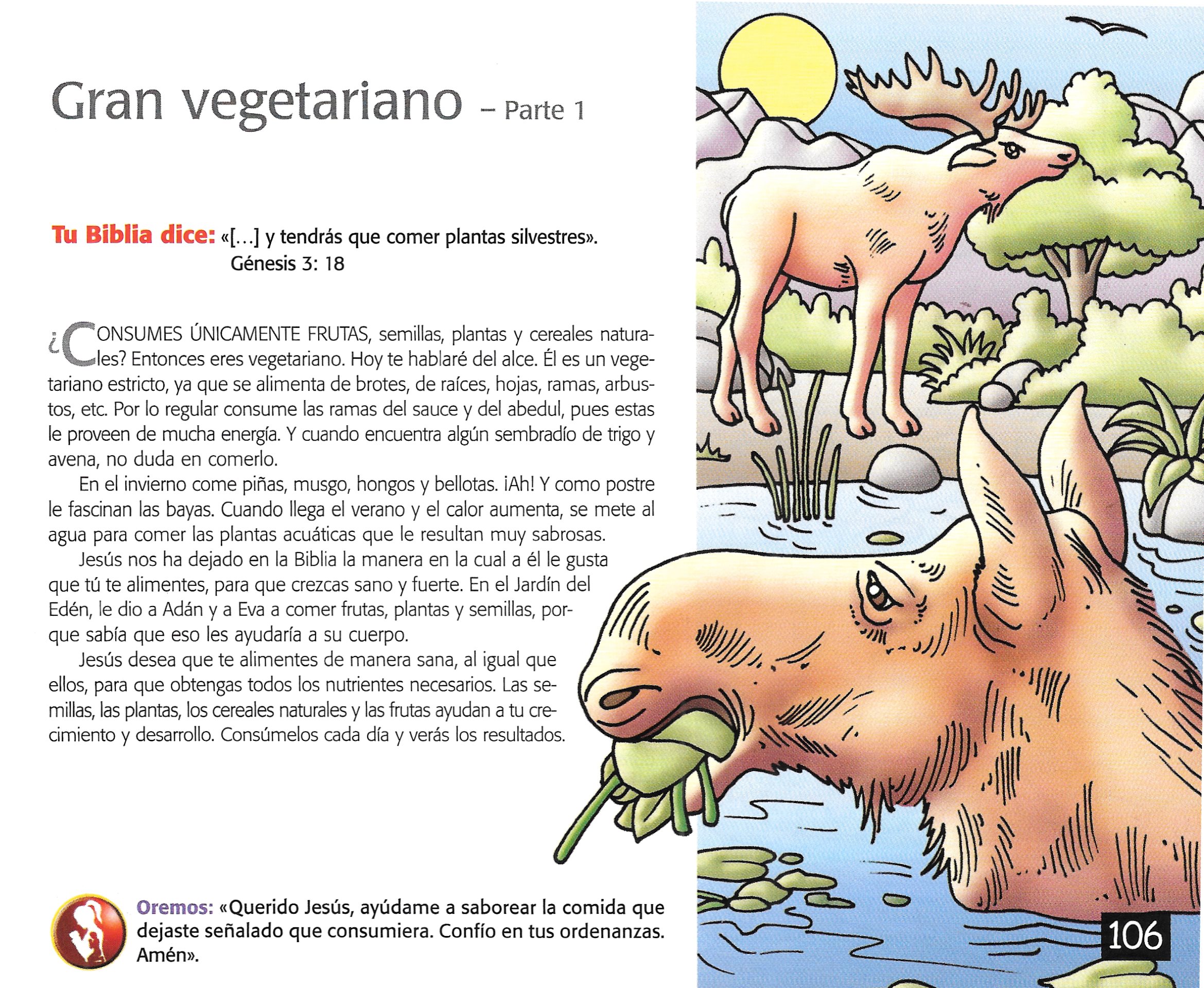 Página ilustrada del devocional