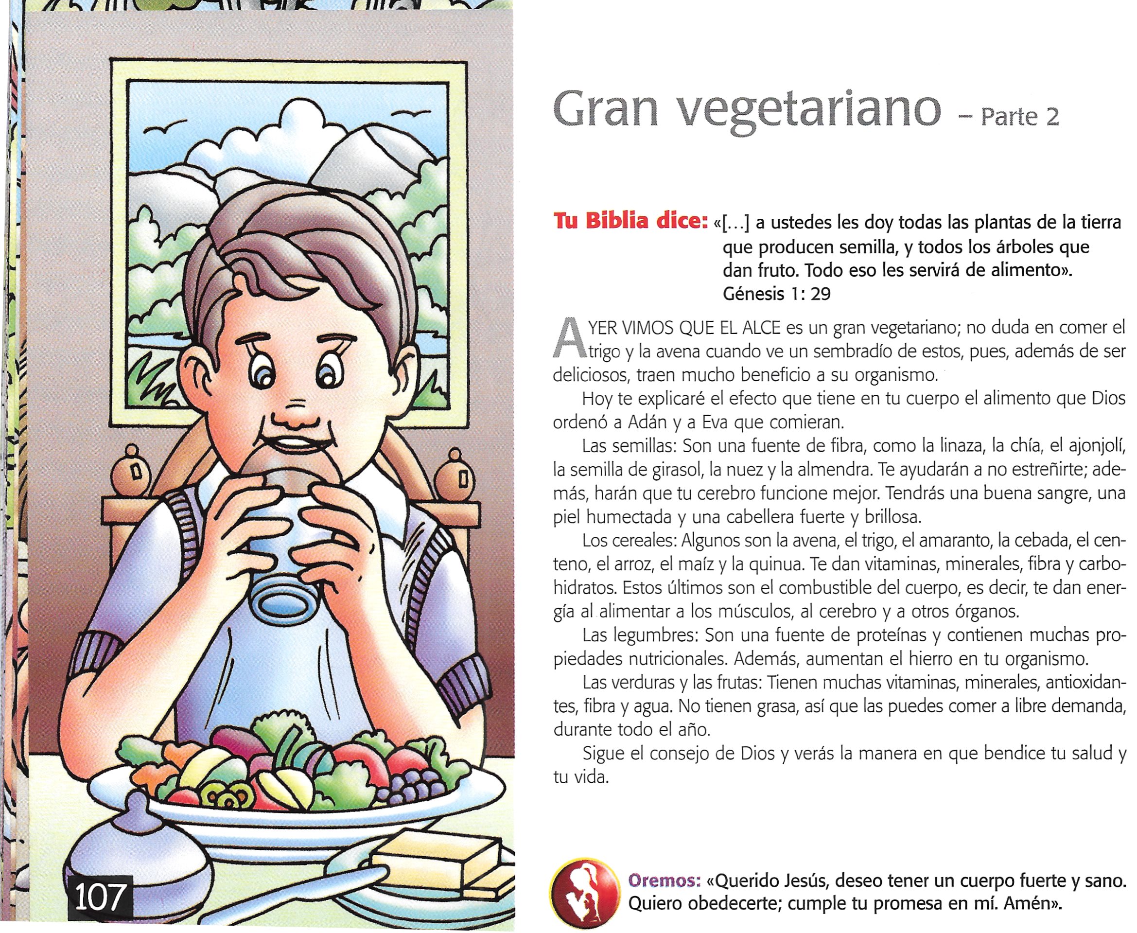 Página ilustrada del devocional