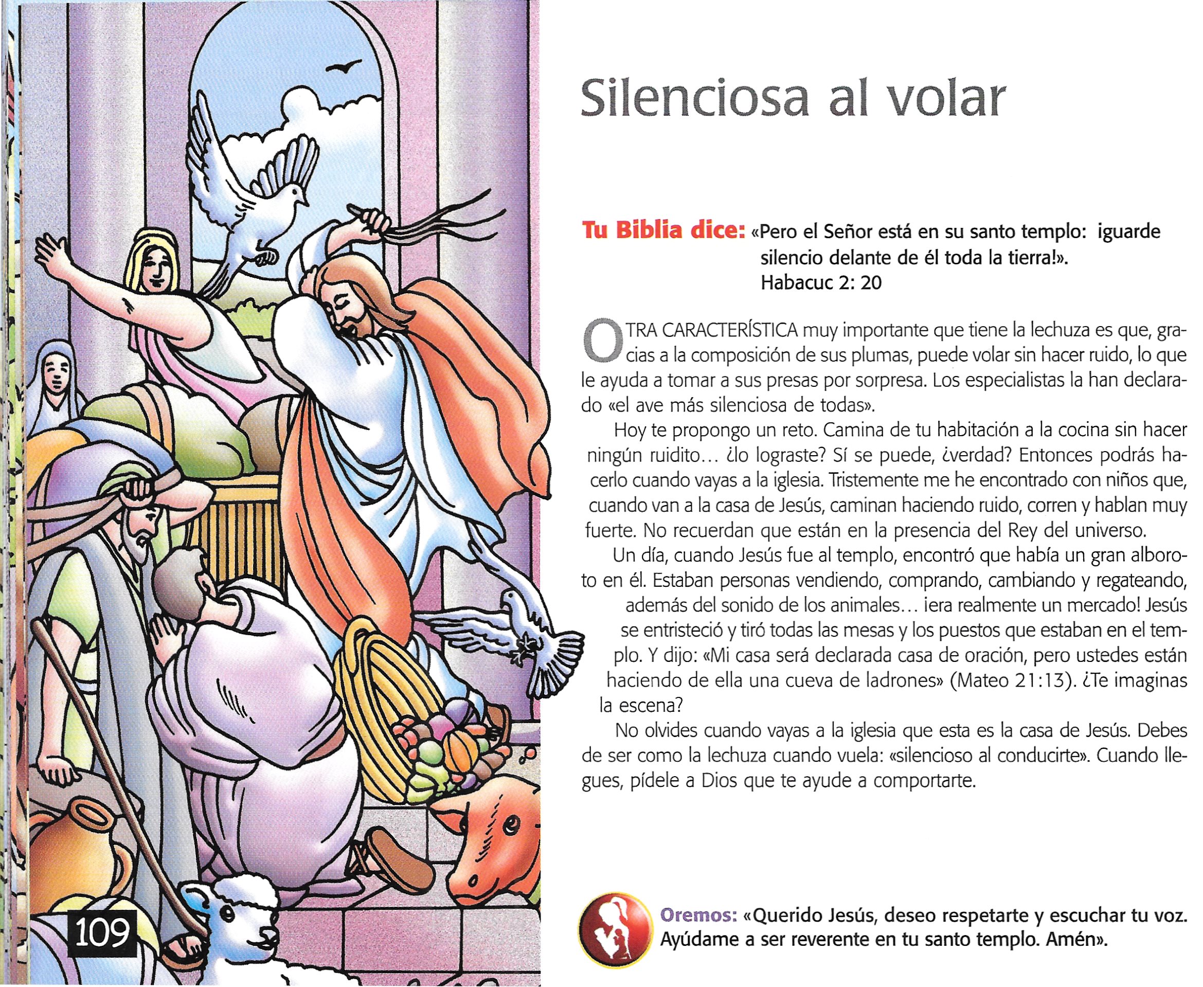 Página ilustrada del devocional