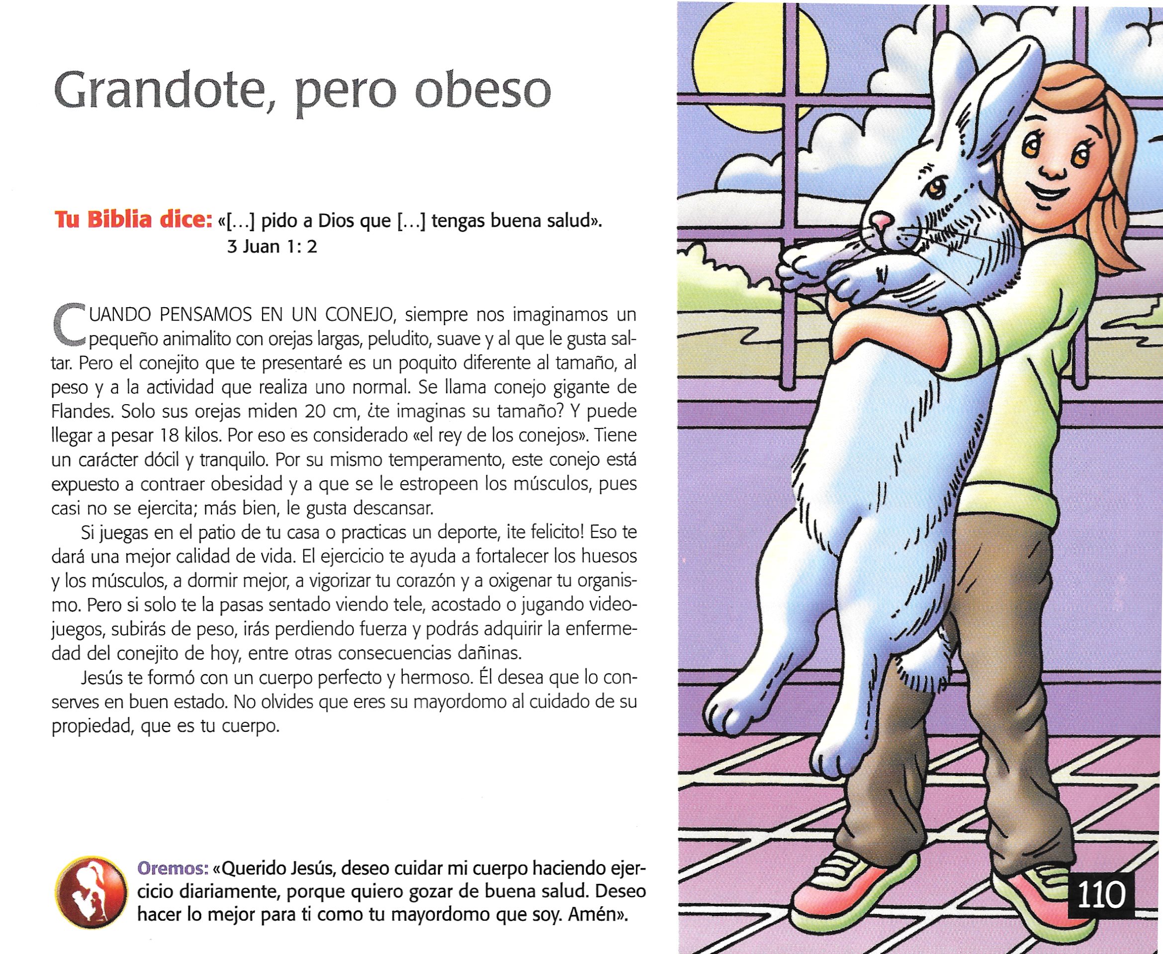 Página ilustrada del devocional