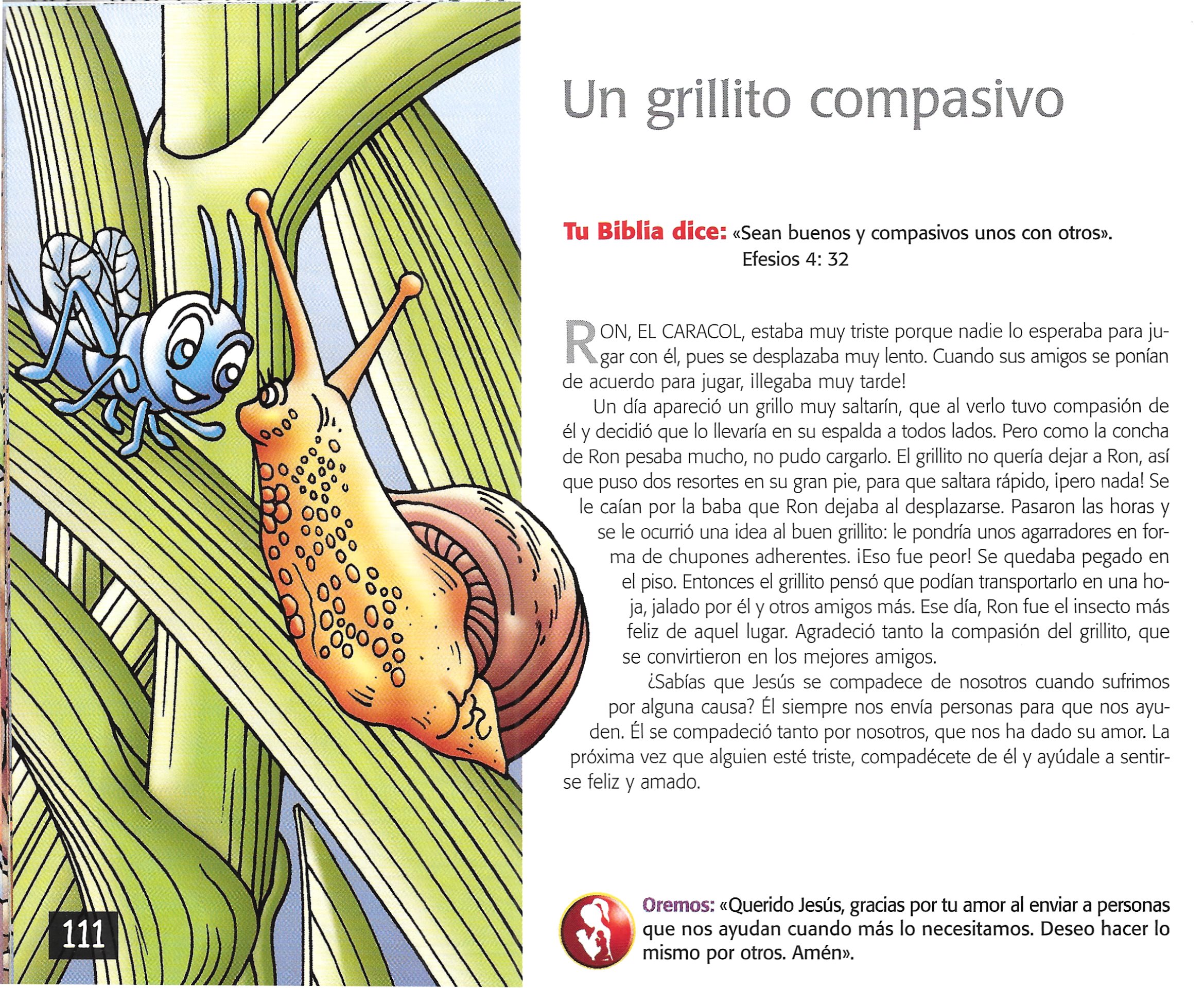 Página ilustrada del devocional
