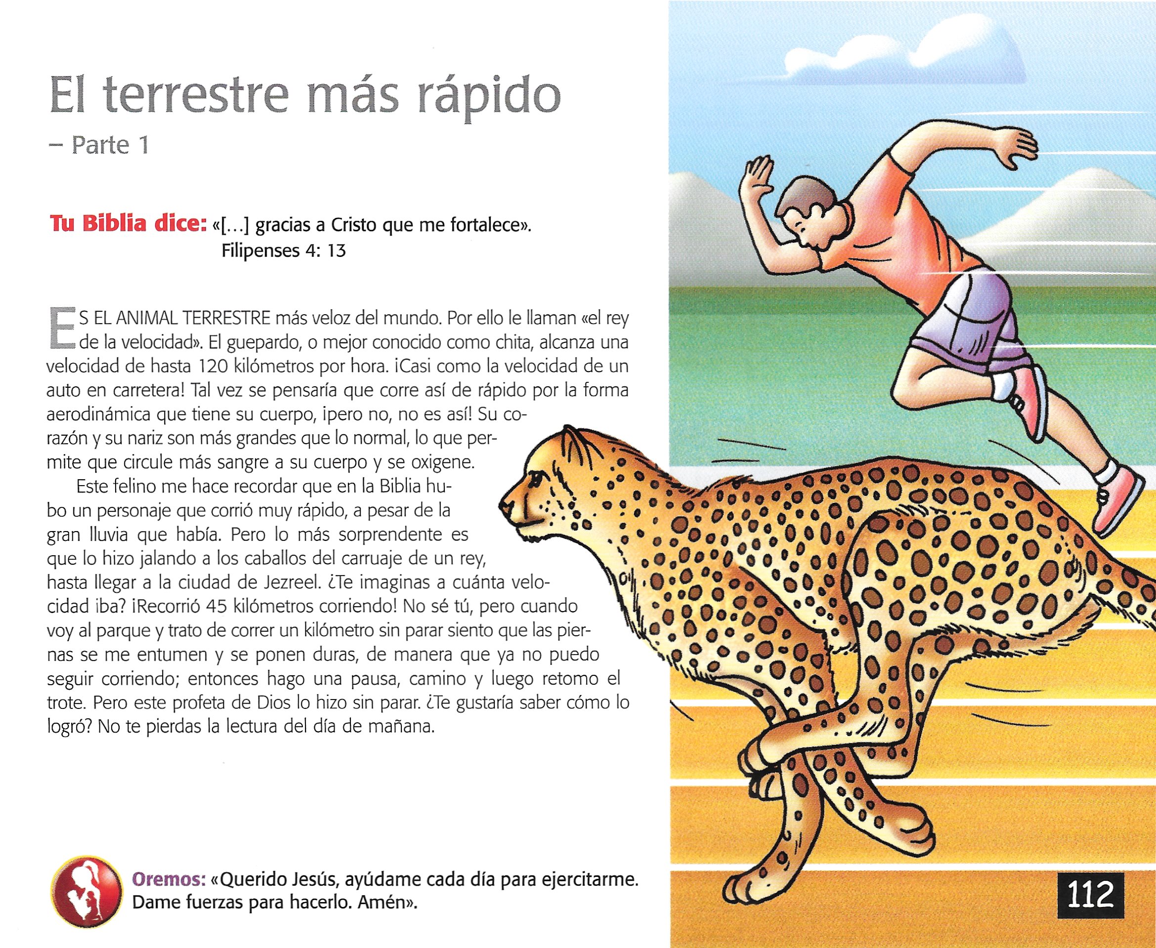 Página ilustrada del devocional