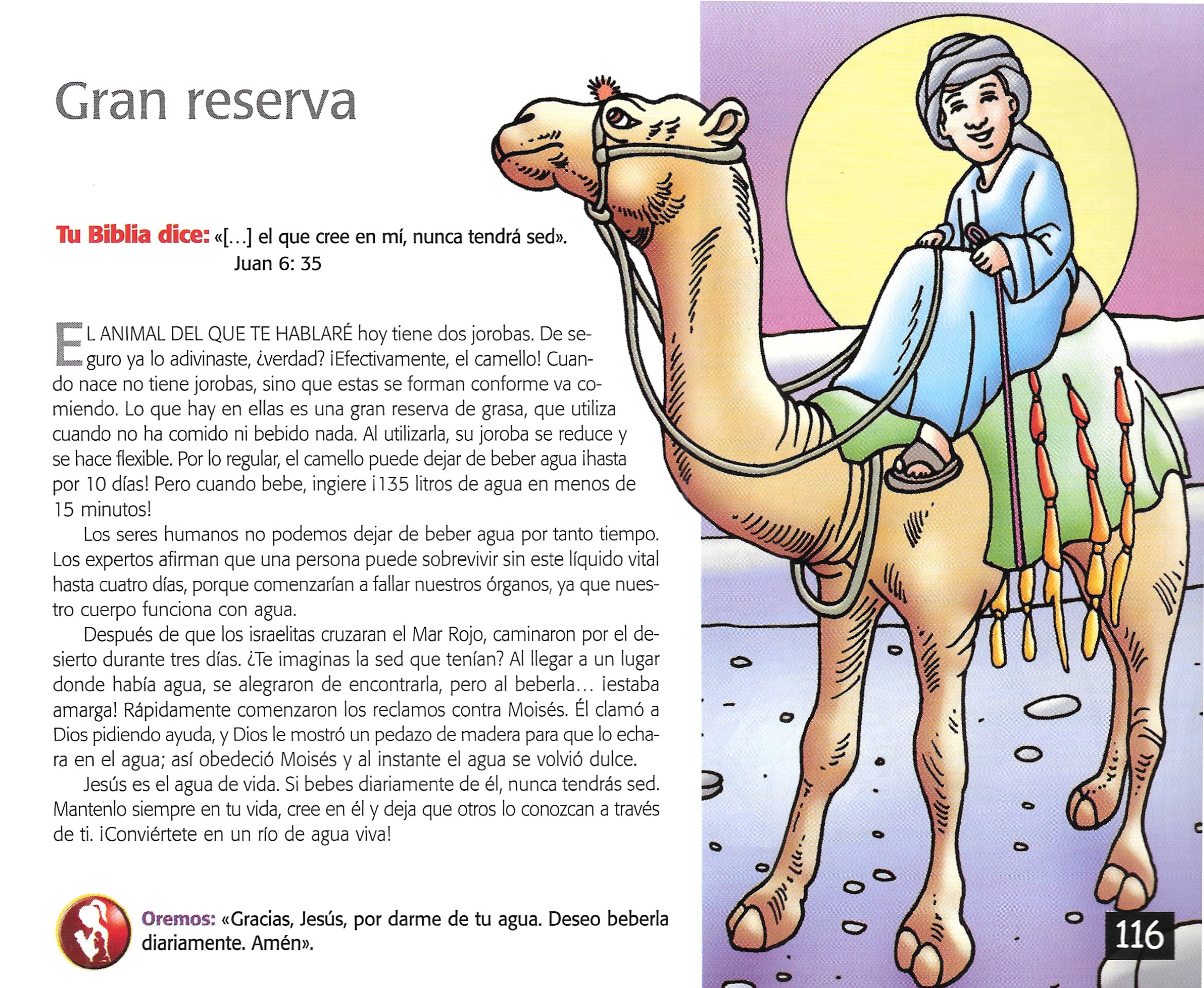 Página ilustrada del devocional