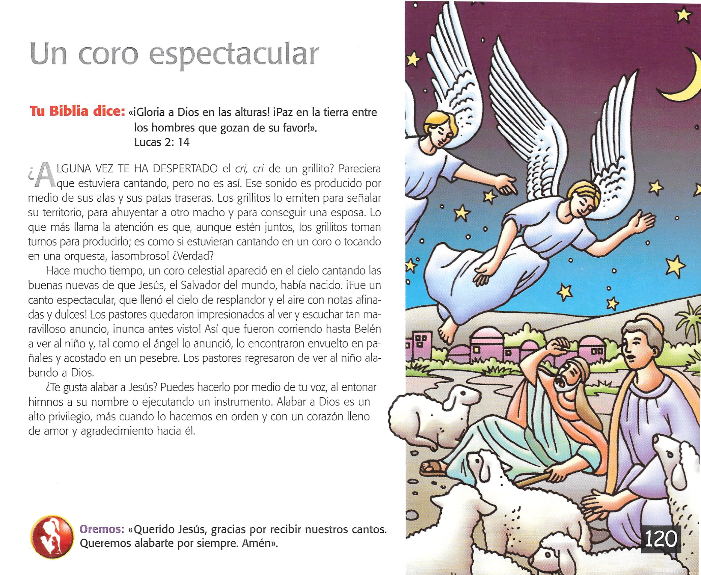 Página ilustrada del devocional
