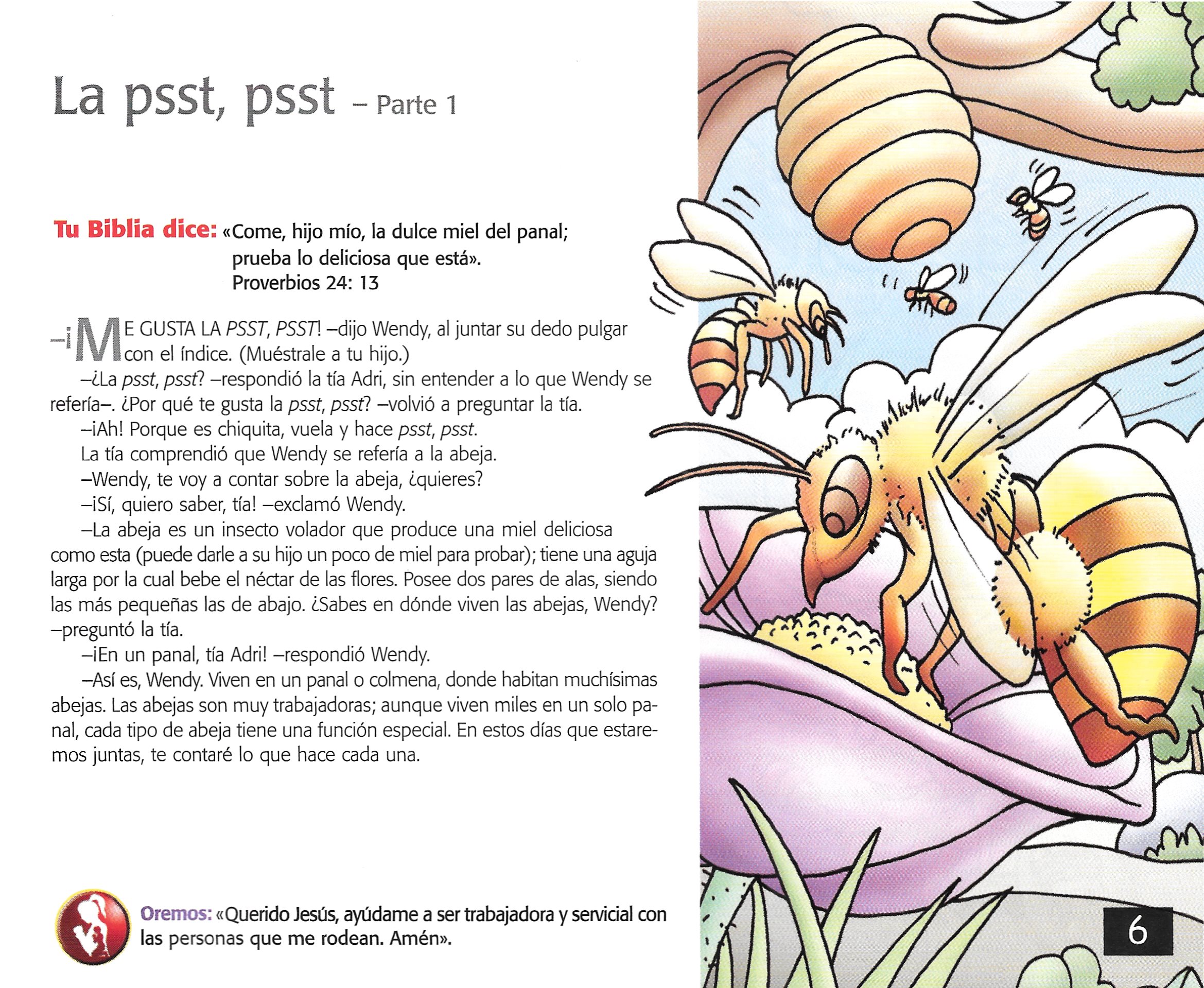 Página ilustrada del devocional