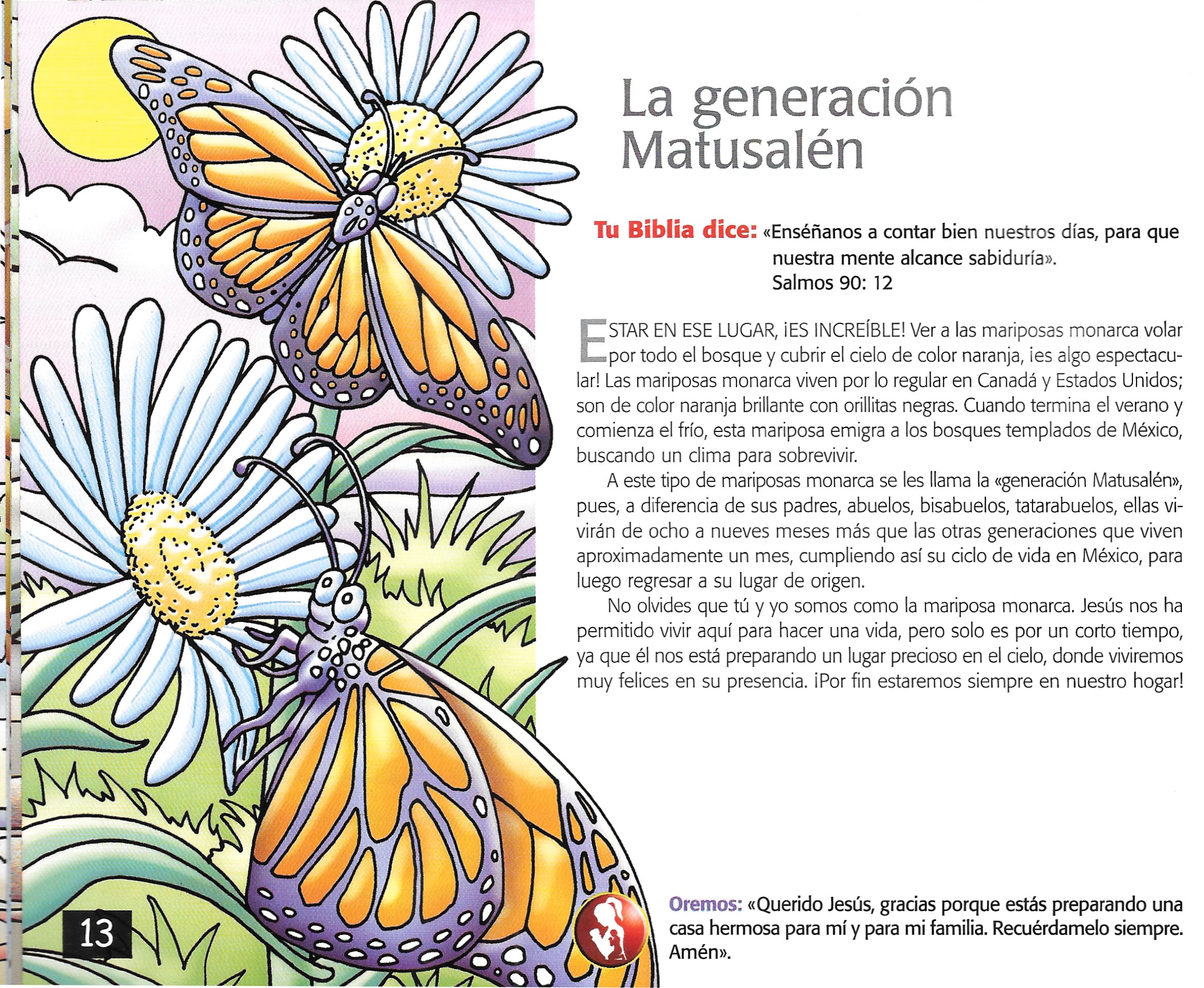 Página ilustrada del devocional