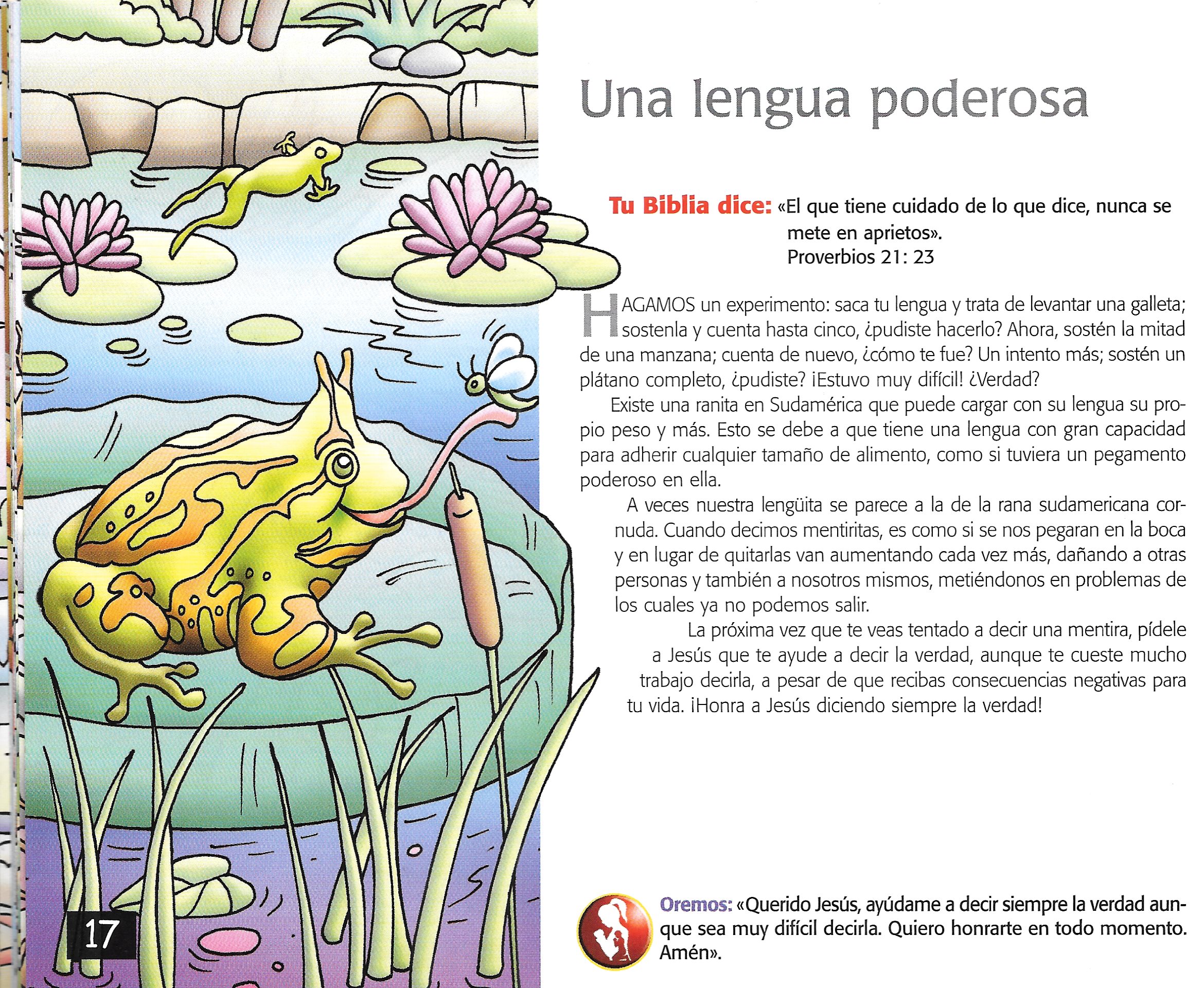 Página ilustrada del devocional