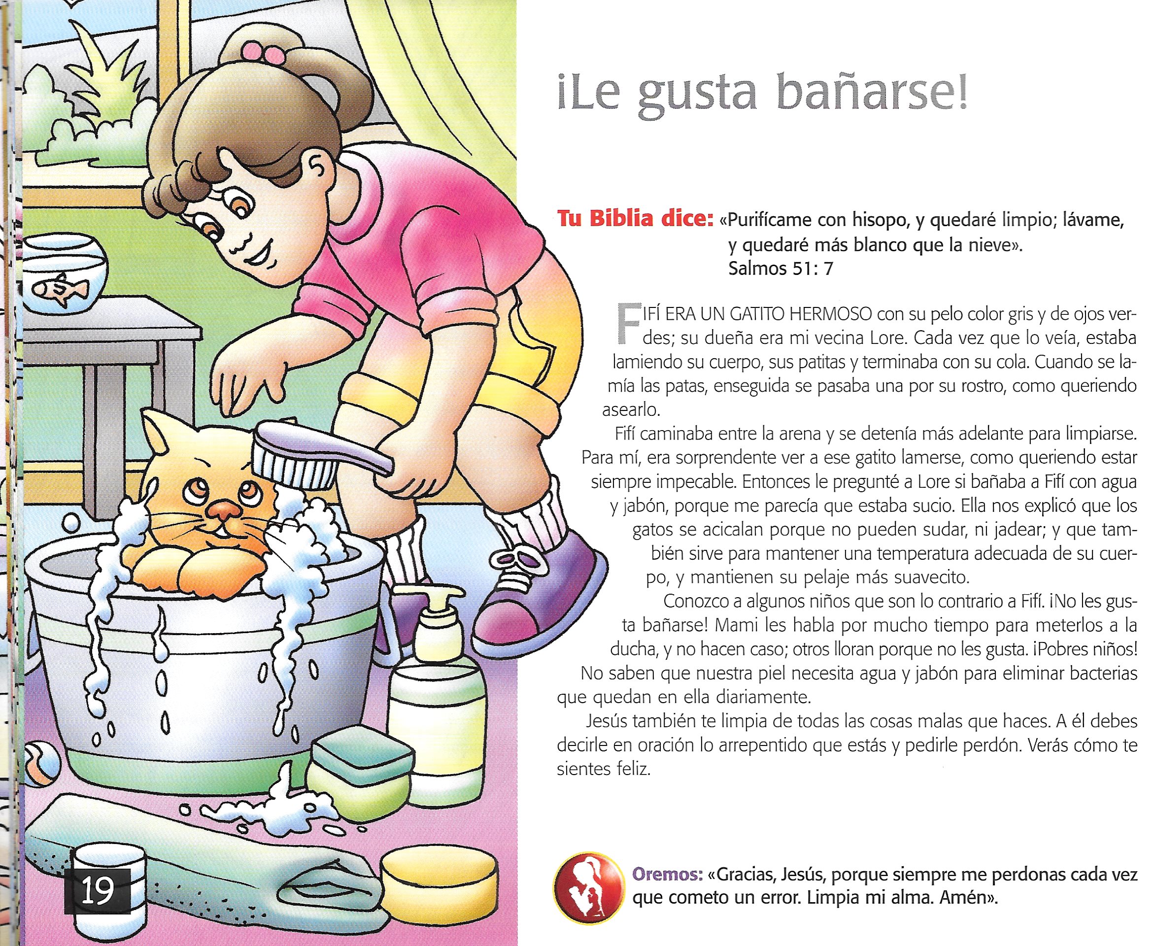 Página ilustrada del devocional