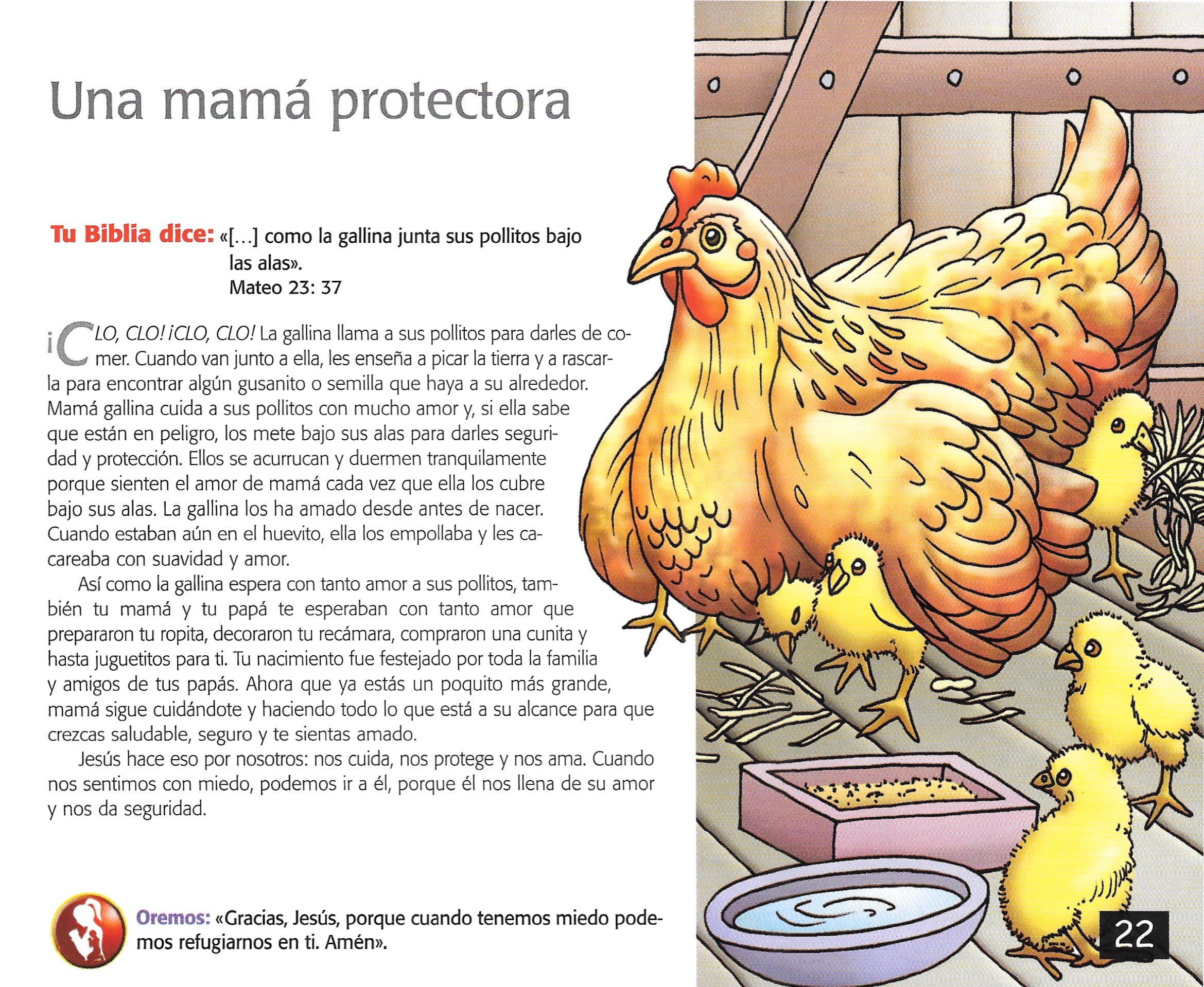 Página ilustrada del devocional